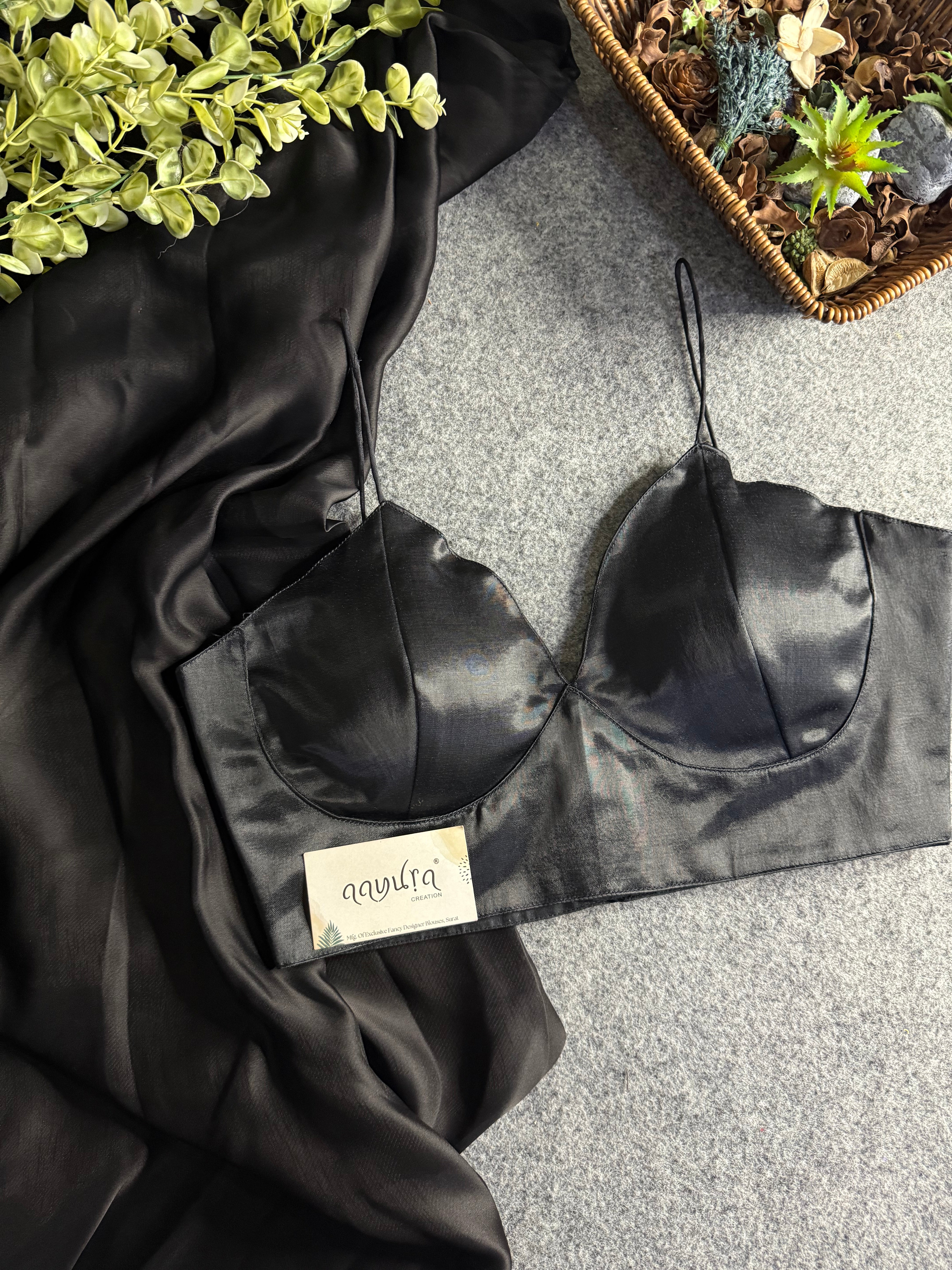 Midnight Bloom Satin