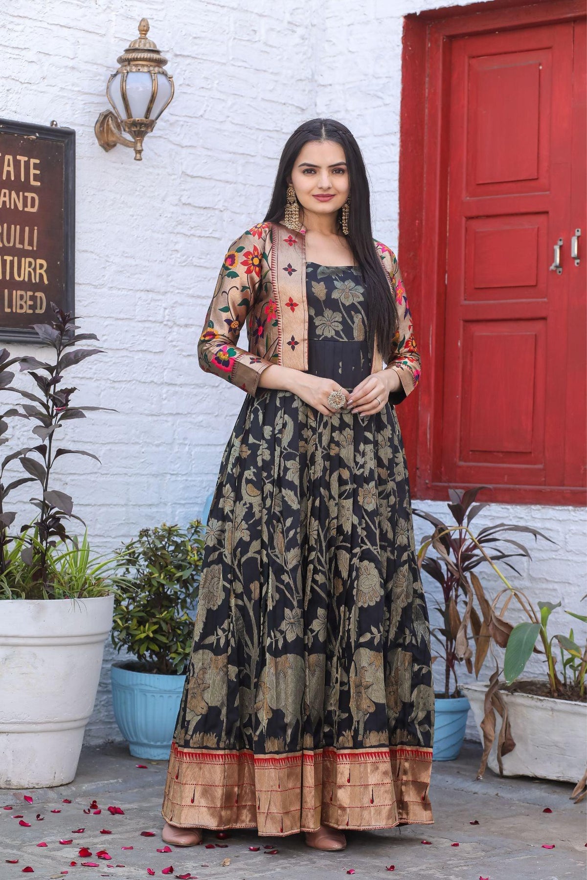 Milan Paithani Gown