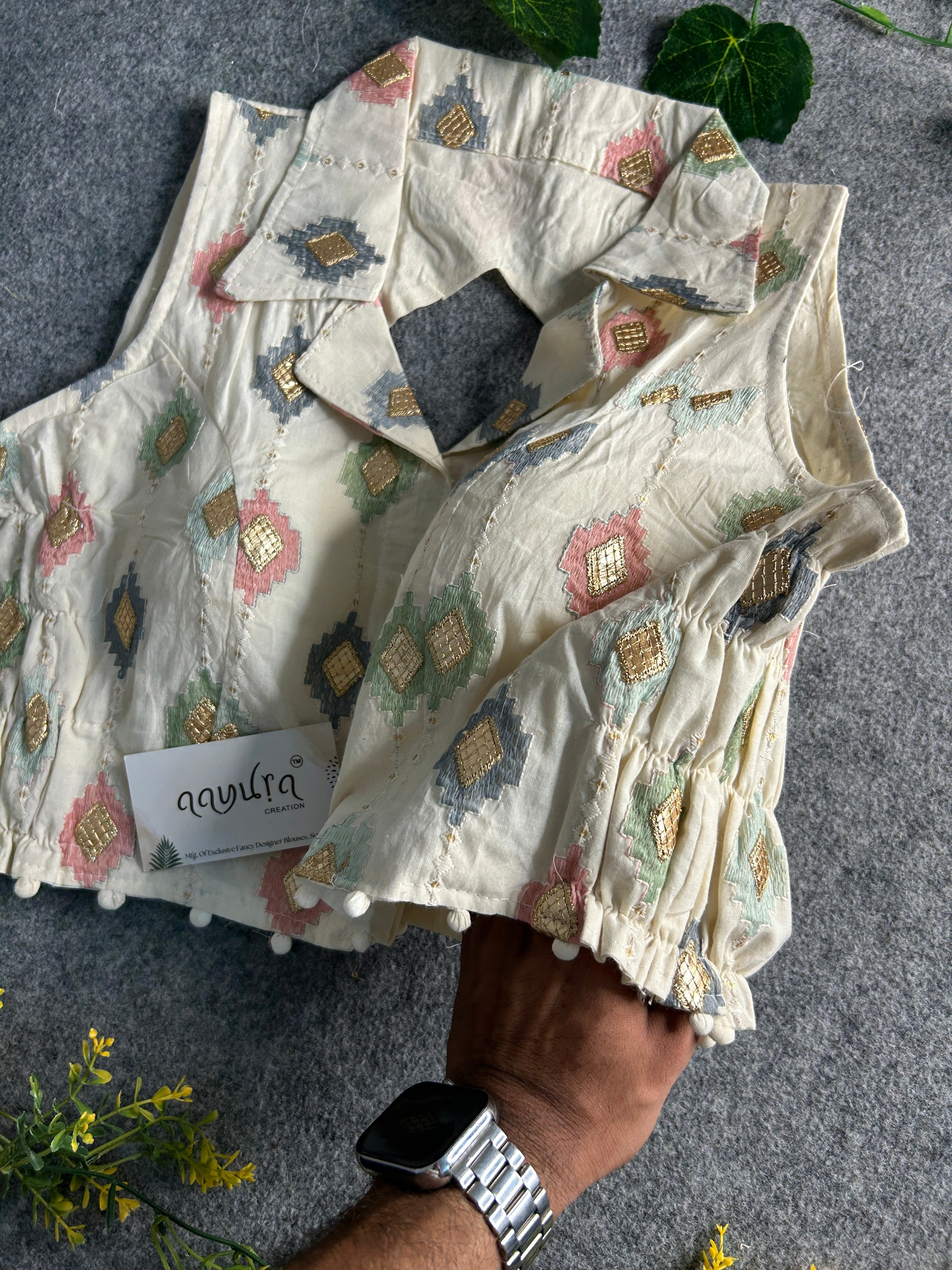 Khadi Stretchable Blouse