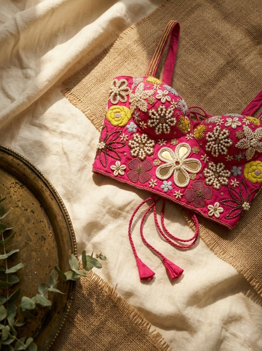 Opulent Handcrafted Silk Blouse