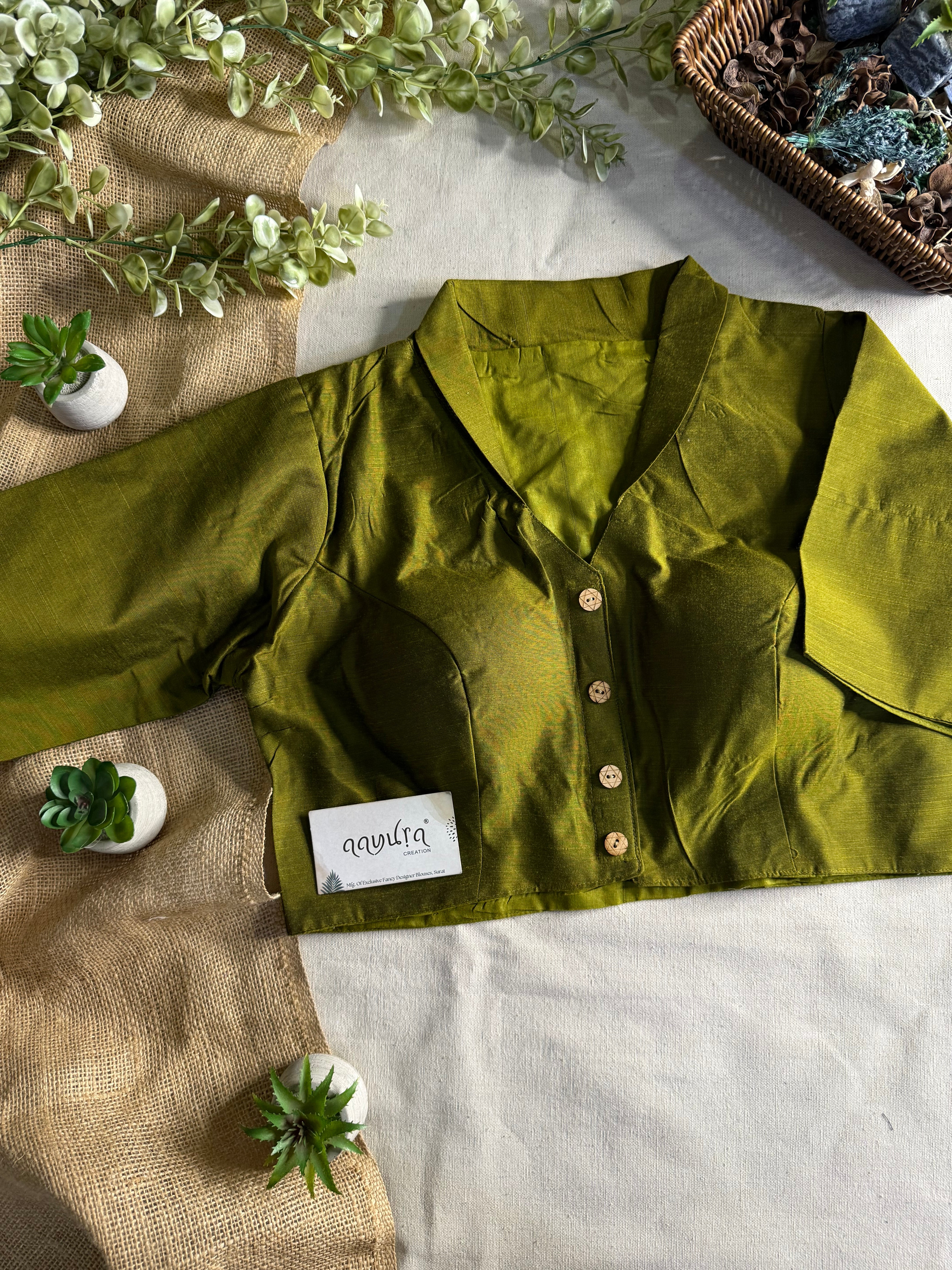 Banglori Cotton Collar Neck Blouse