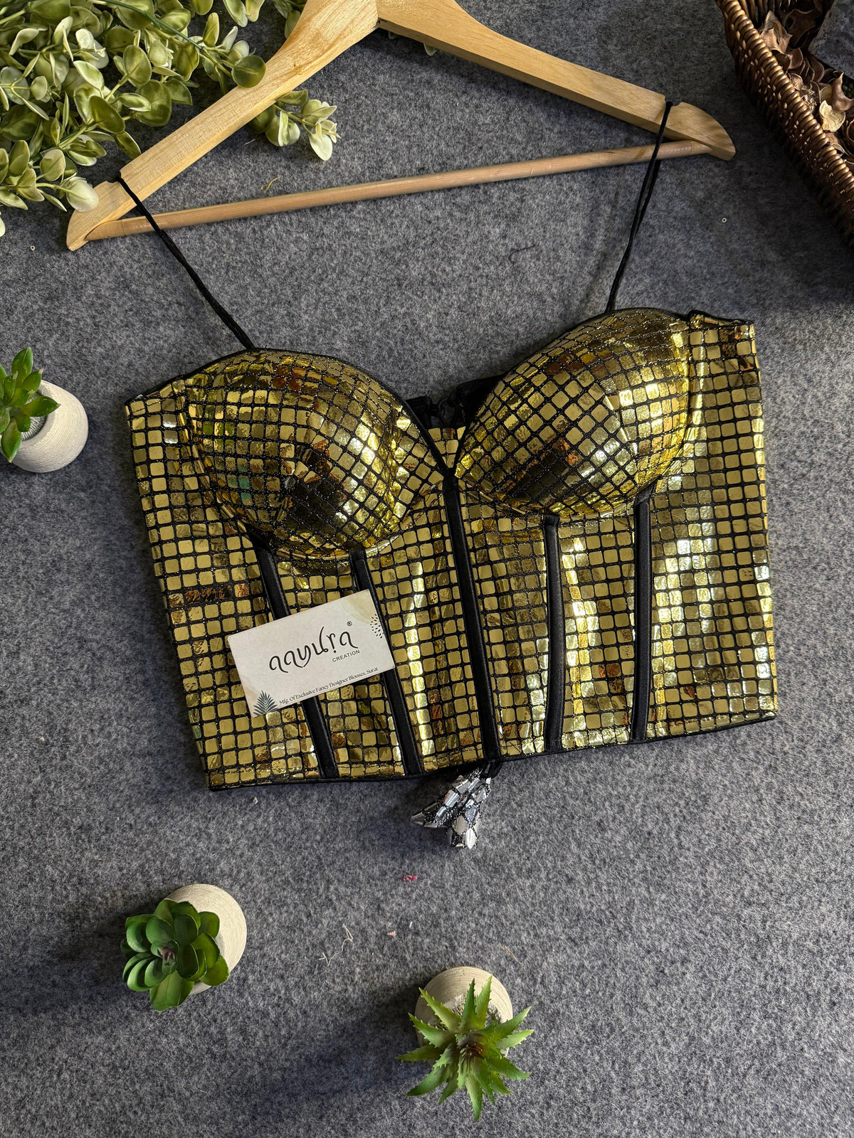 Luxe Silk Foil Work Longline Blouse