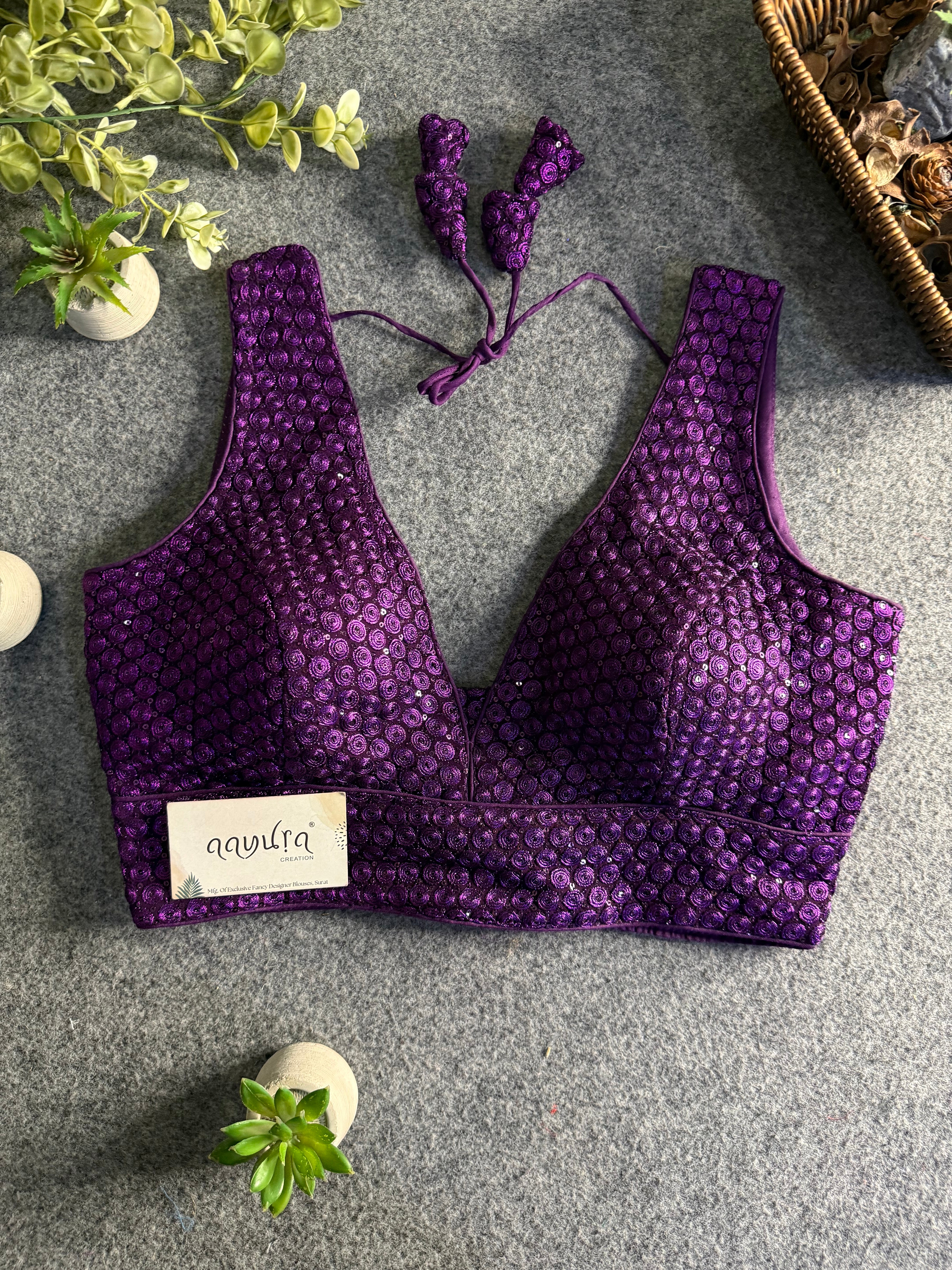 Divine Sequence Partywear Blouse