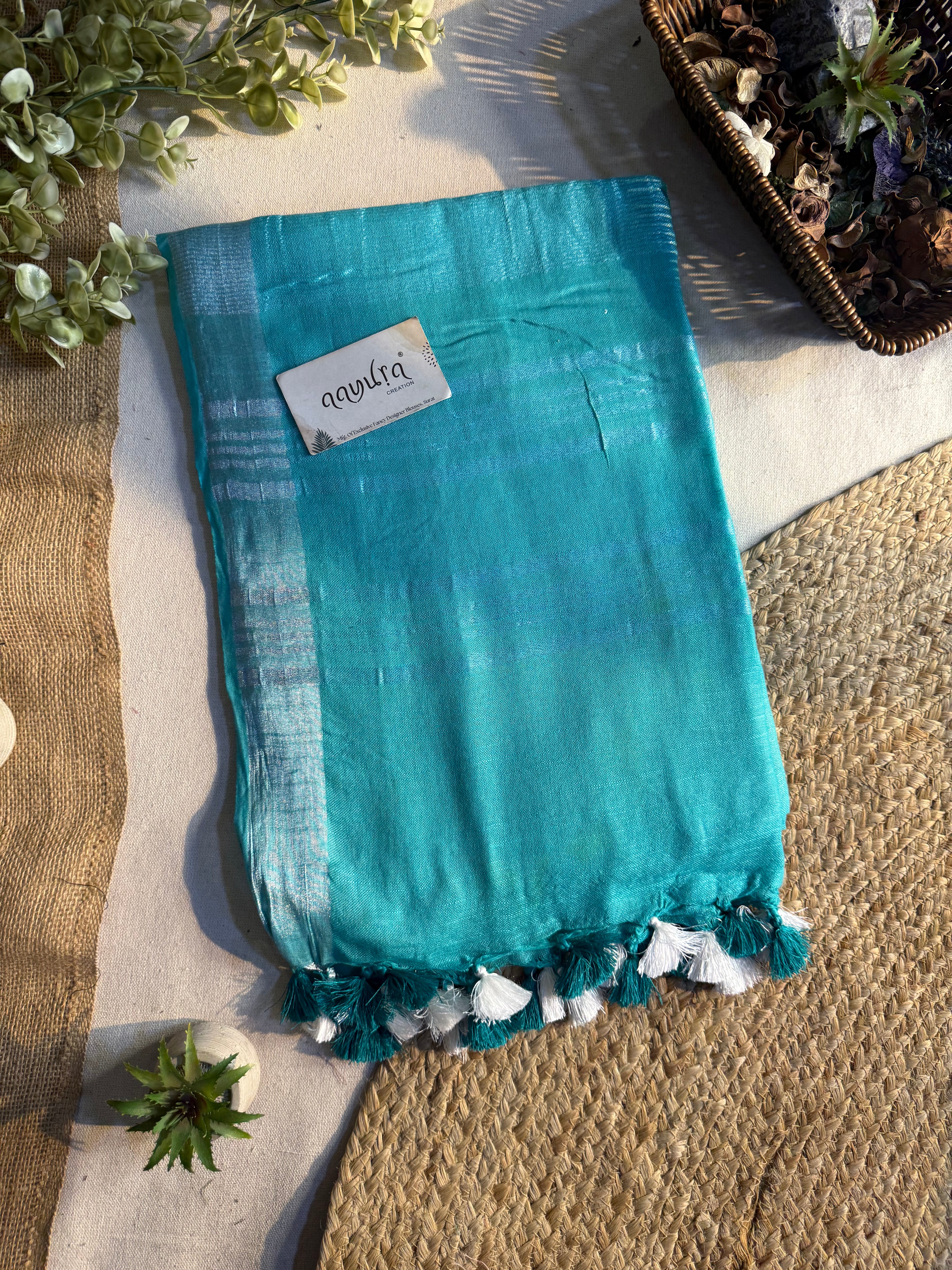 D-Linen Cotton Saree