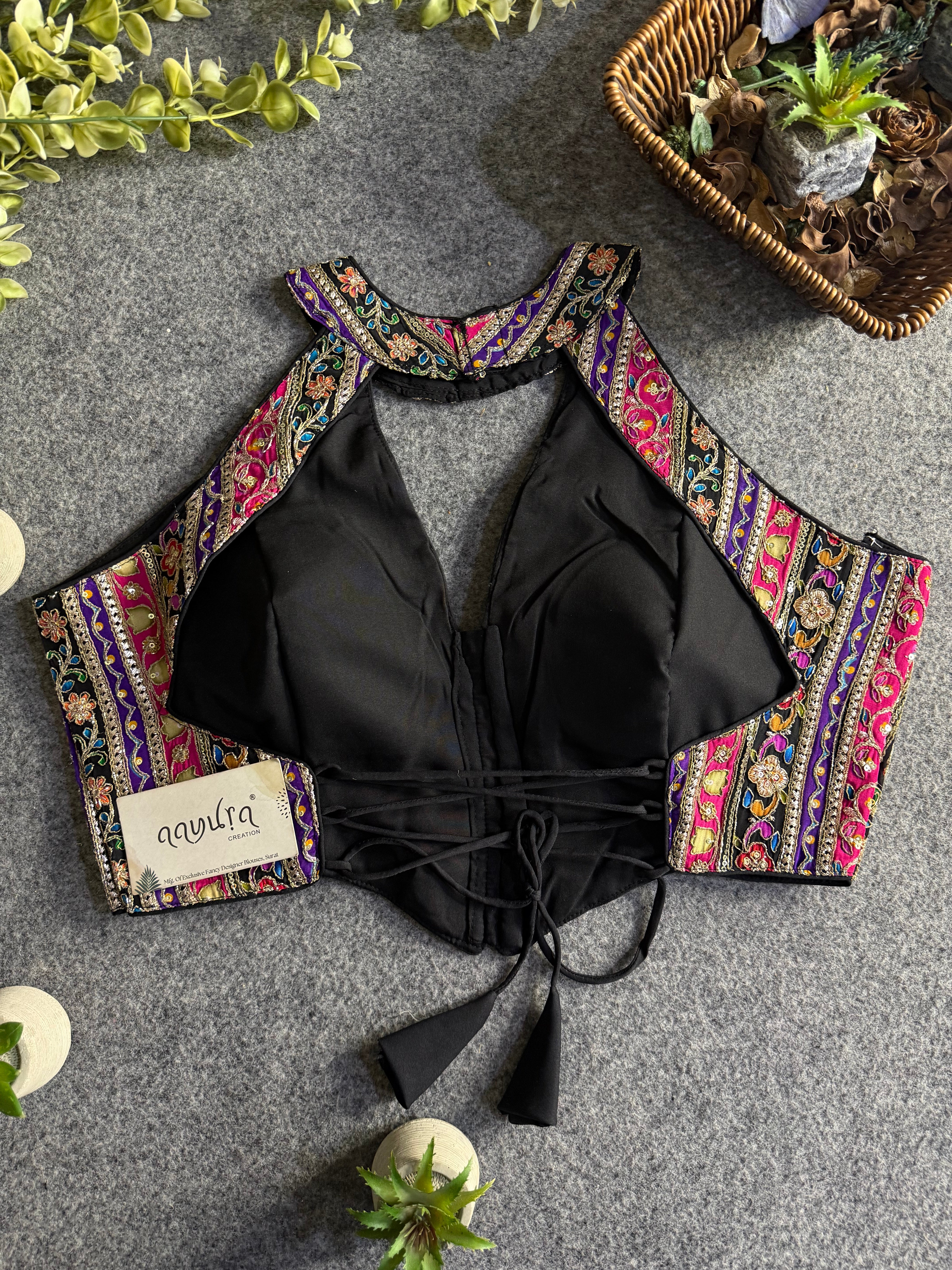 Diva Glow Halter Neck Blouse