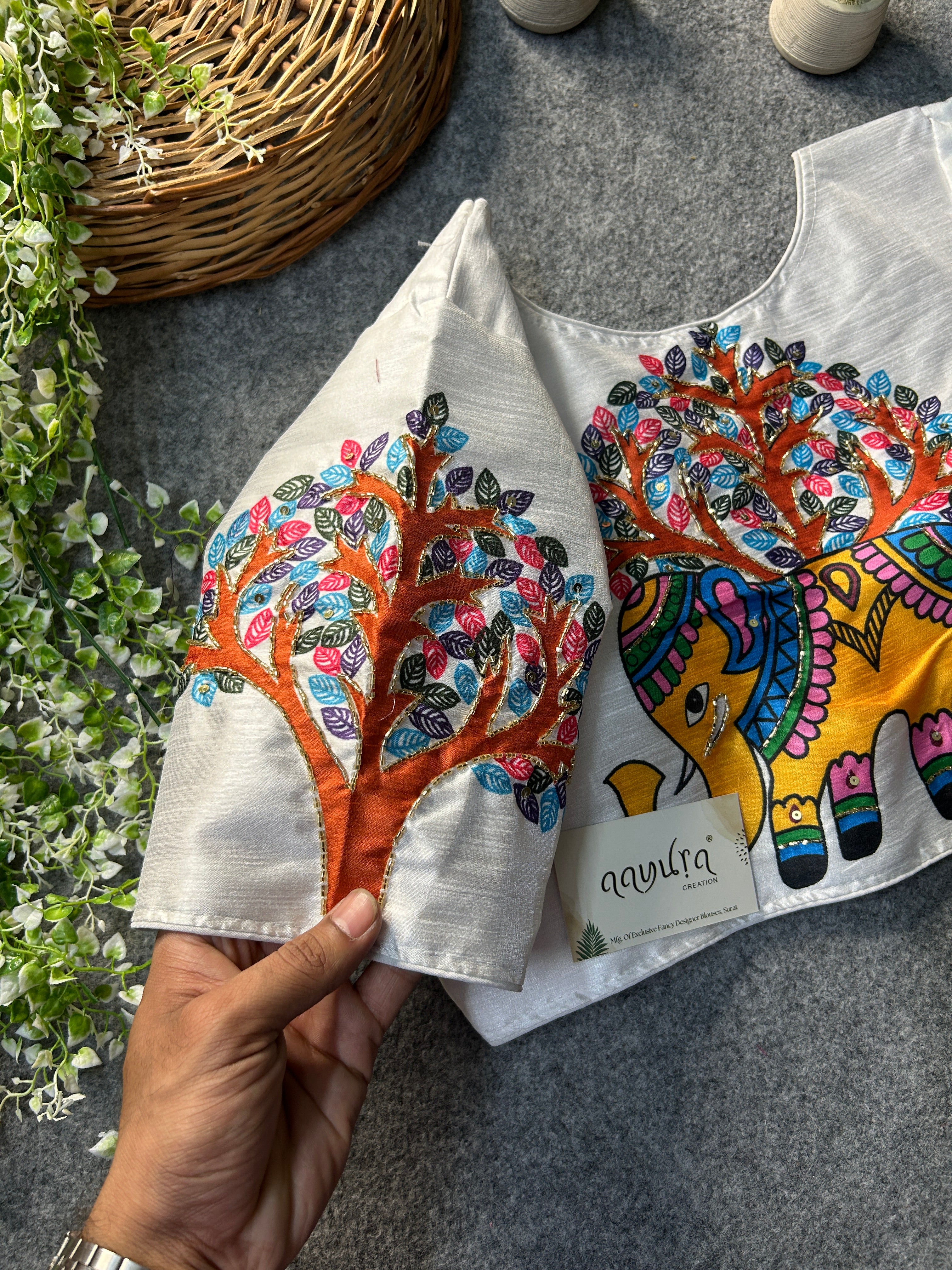 Elephant Print Blouse