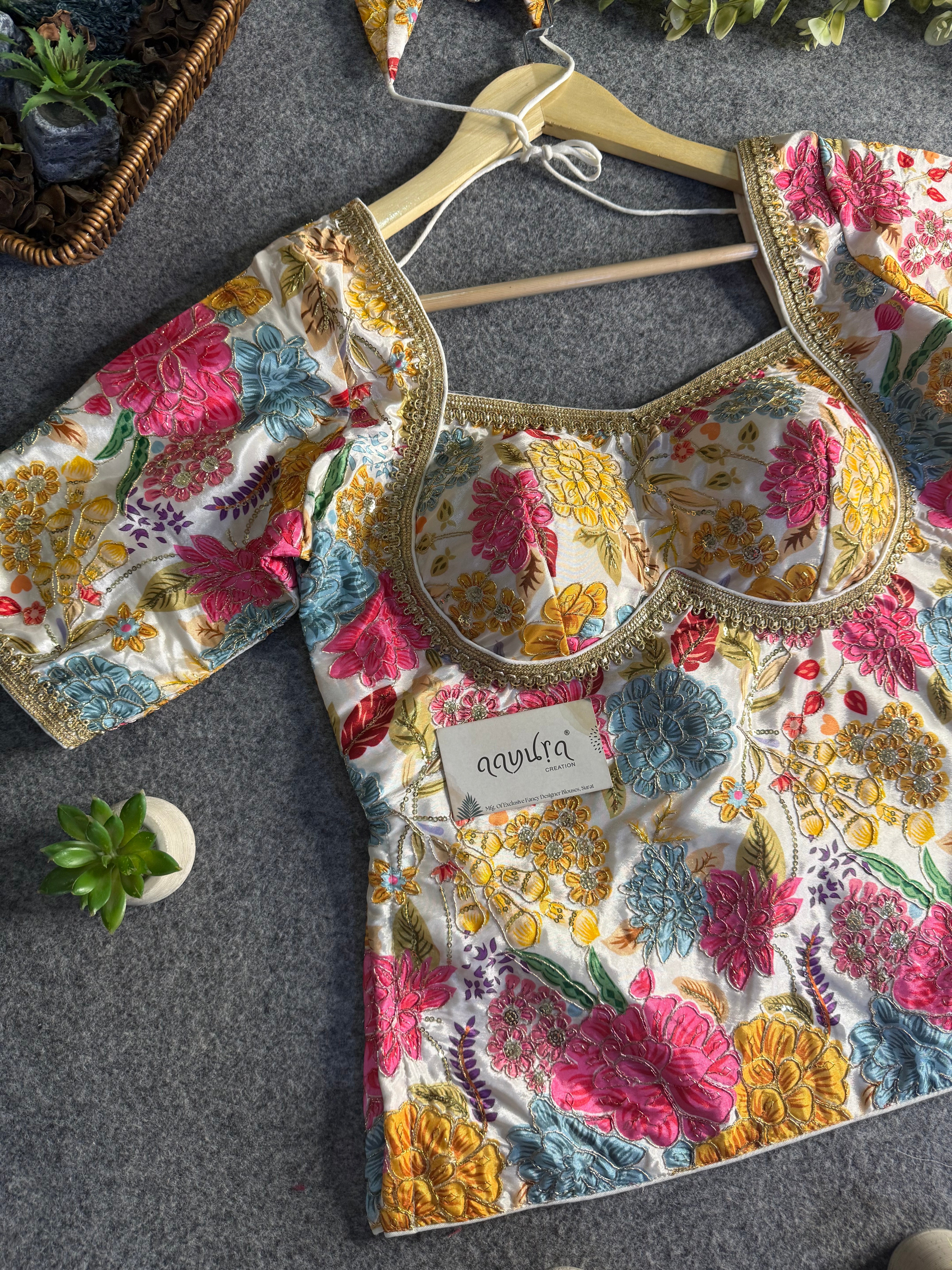 Riva Crepe Silk Peplum Blouse