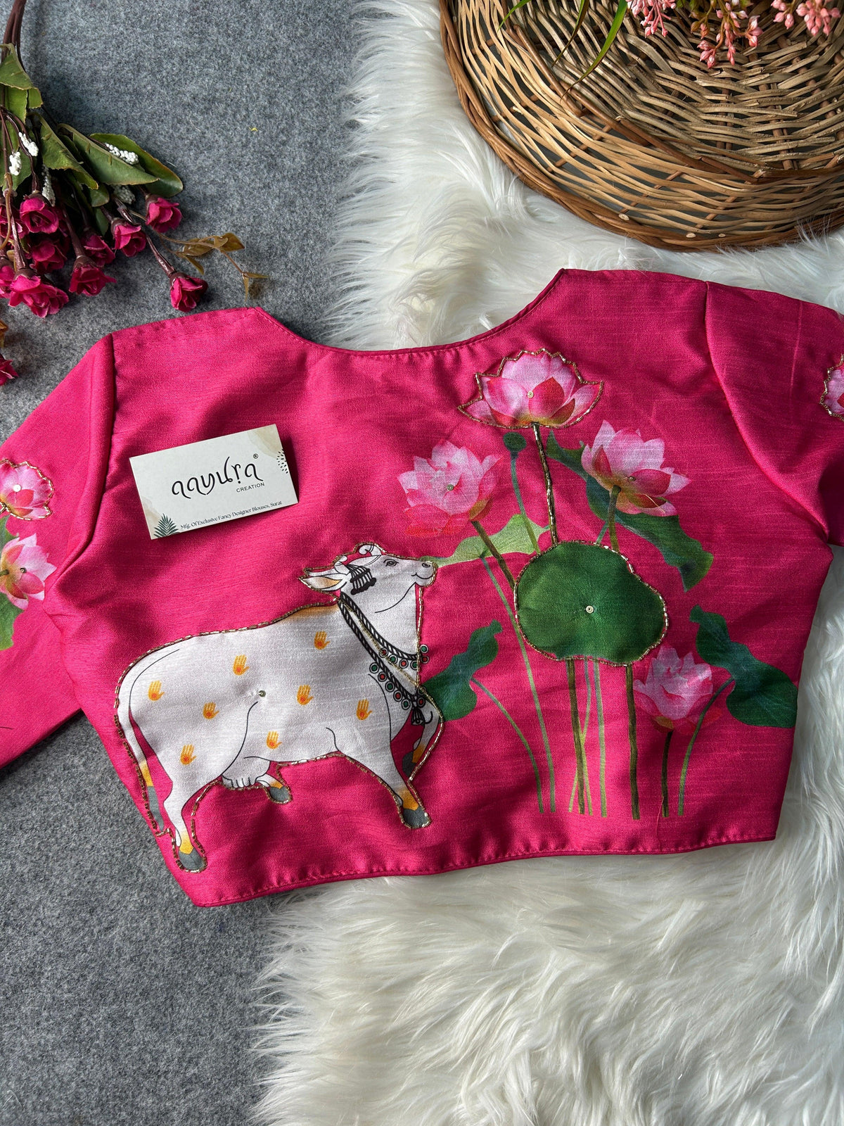 Cow Print Blouse