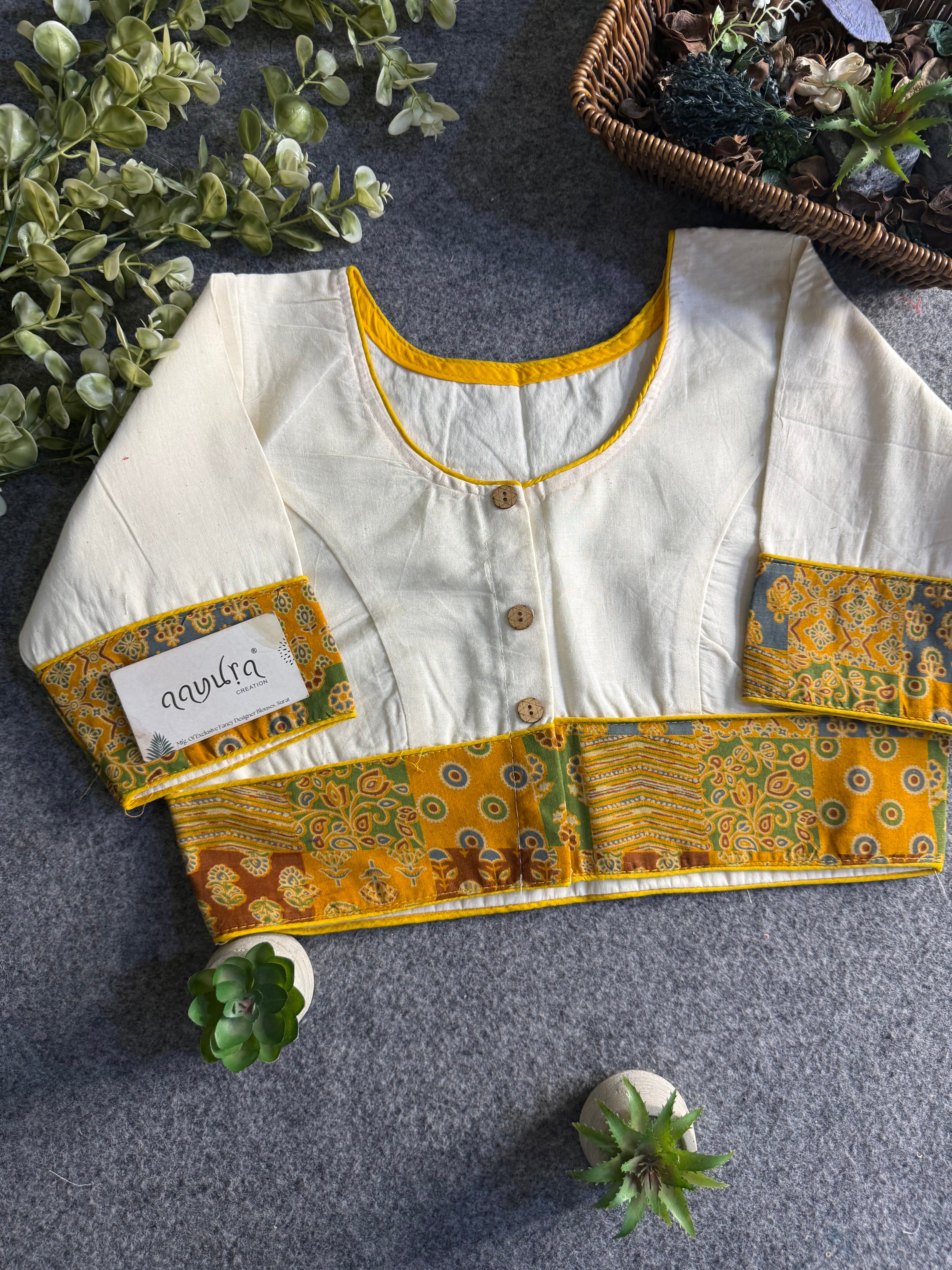 Everyday Ajrakh Elegance Blouse