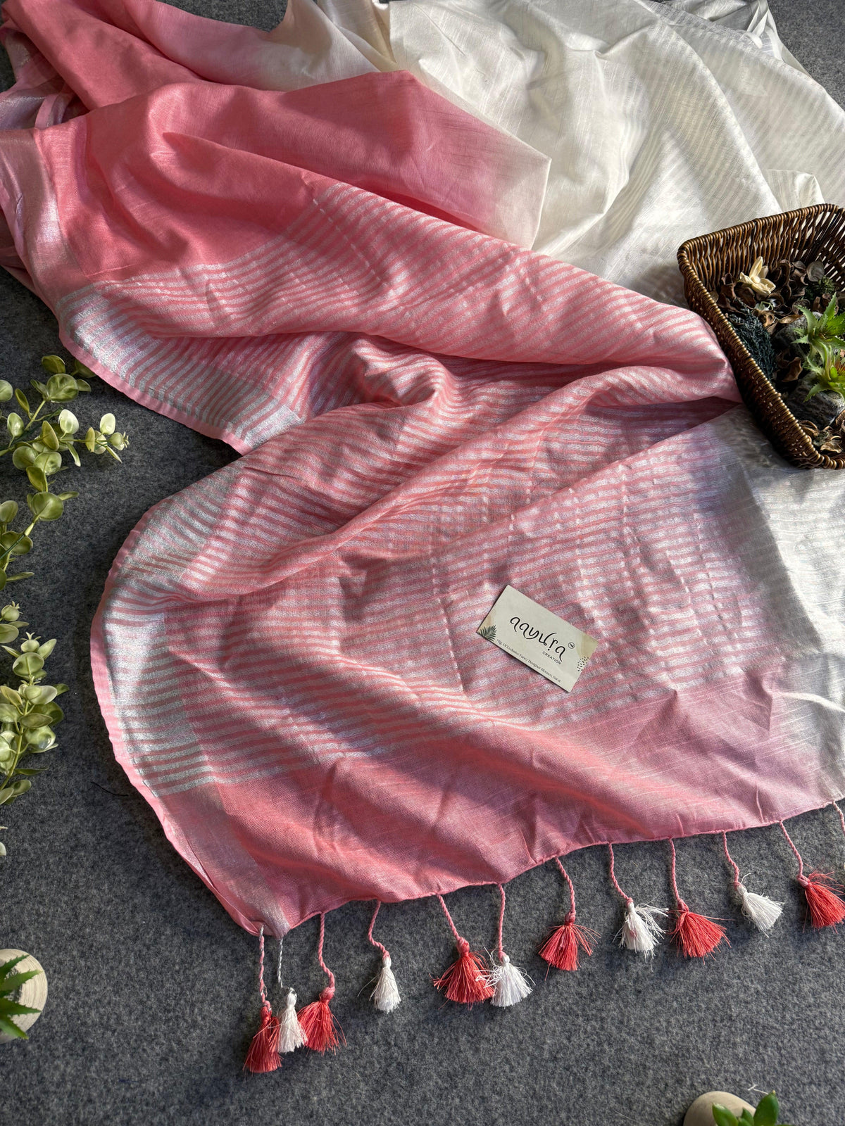 Linen Duo Saree