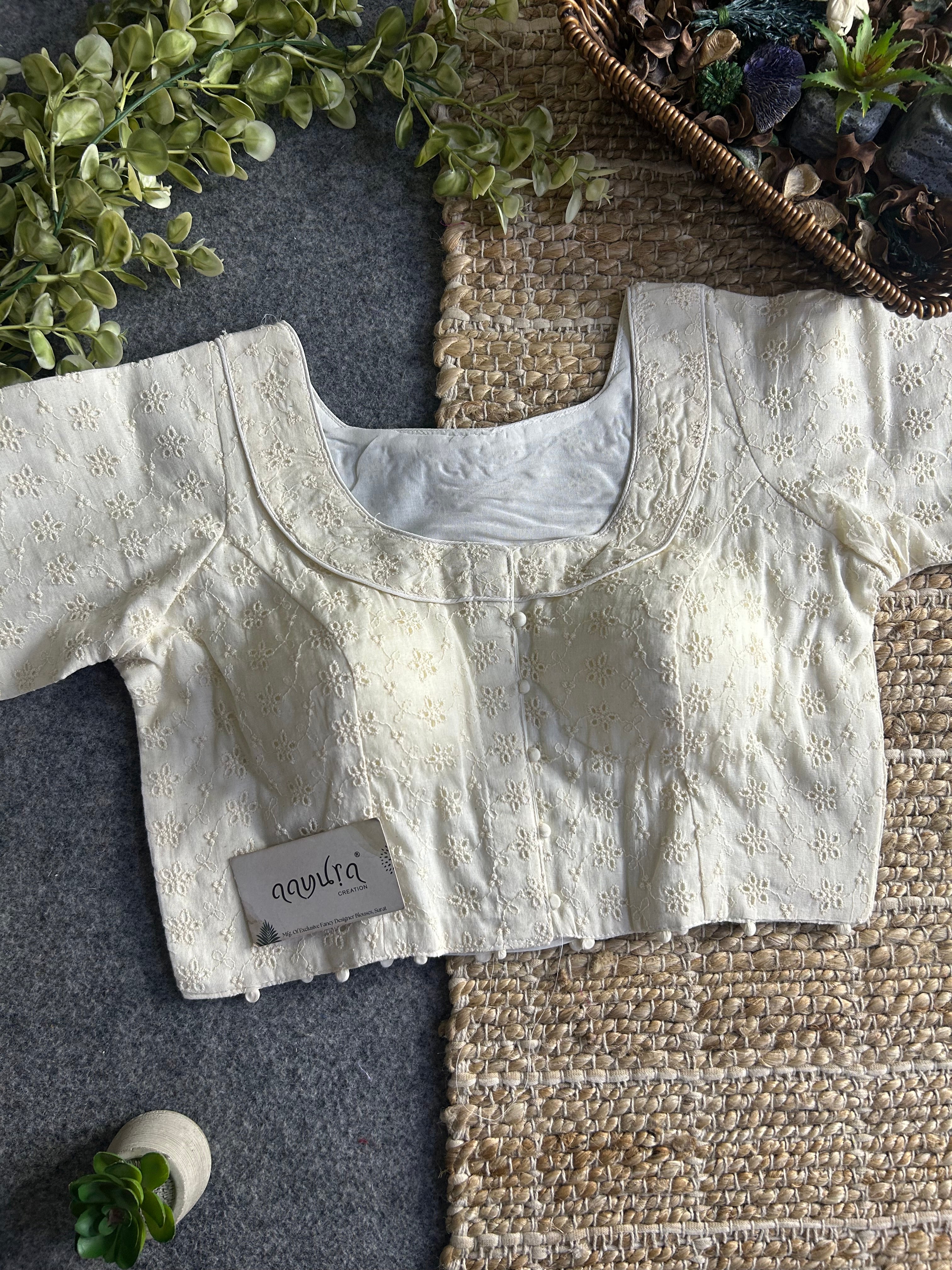 Designer Hakoba Cotton Everyday Blouse