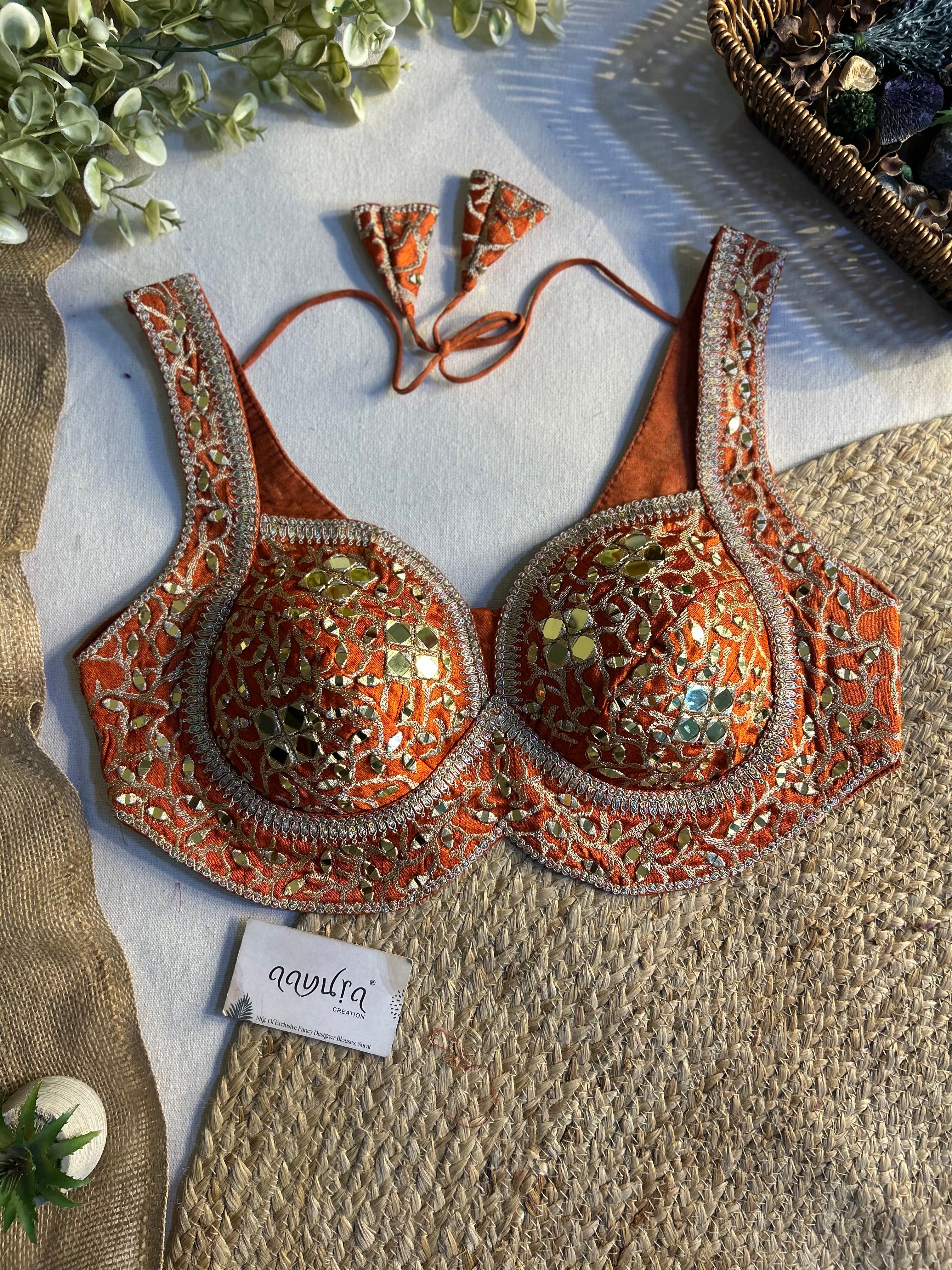 Gulnaar Mirror Designer Blouse