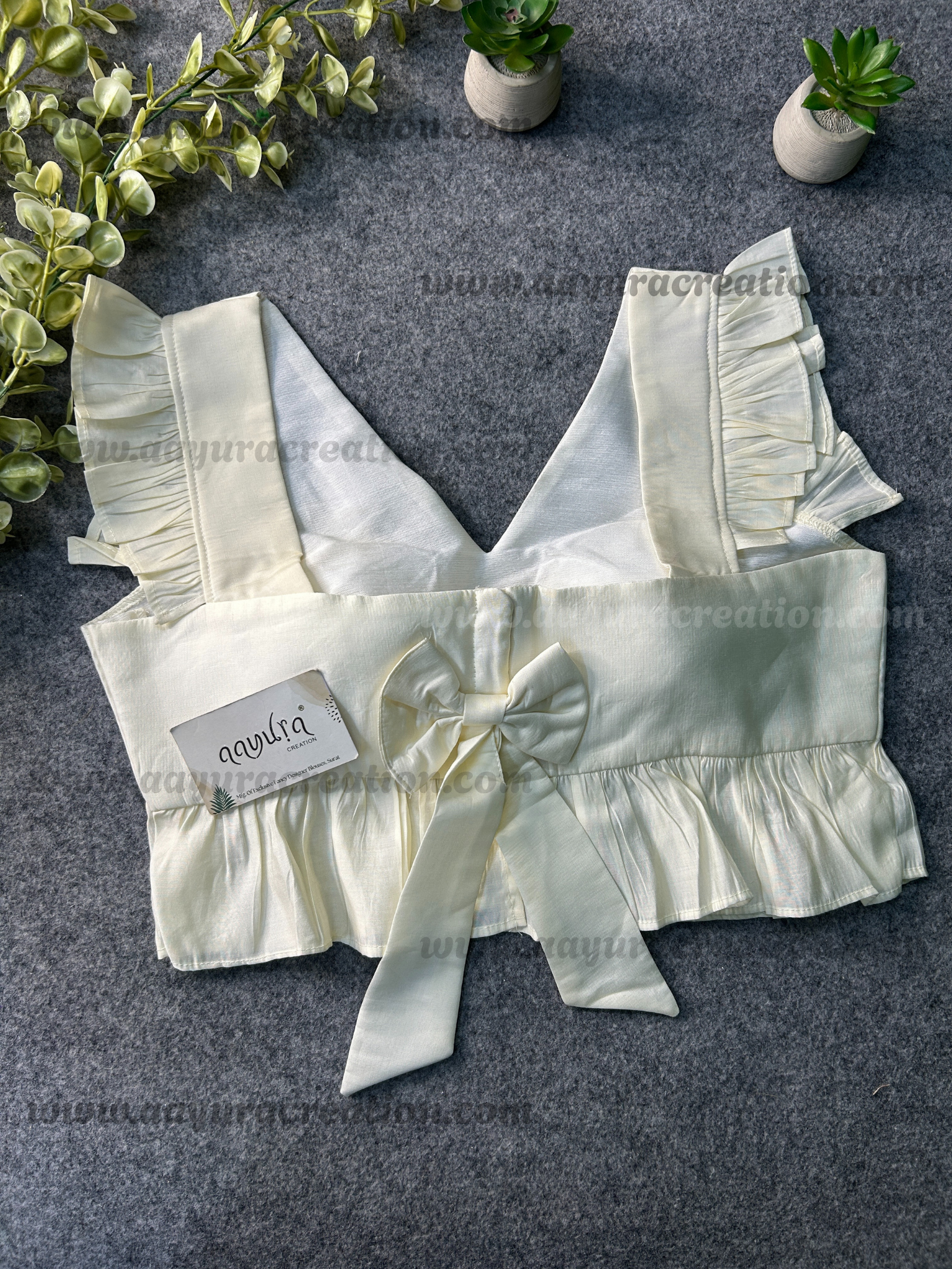 épine double ribbon frill blouse White épine double ribbon épine double ribbon frill blouse White épine double ribbon