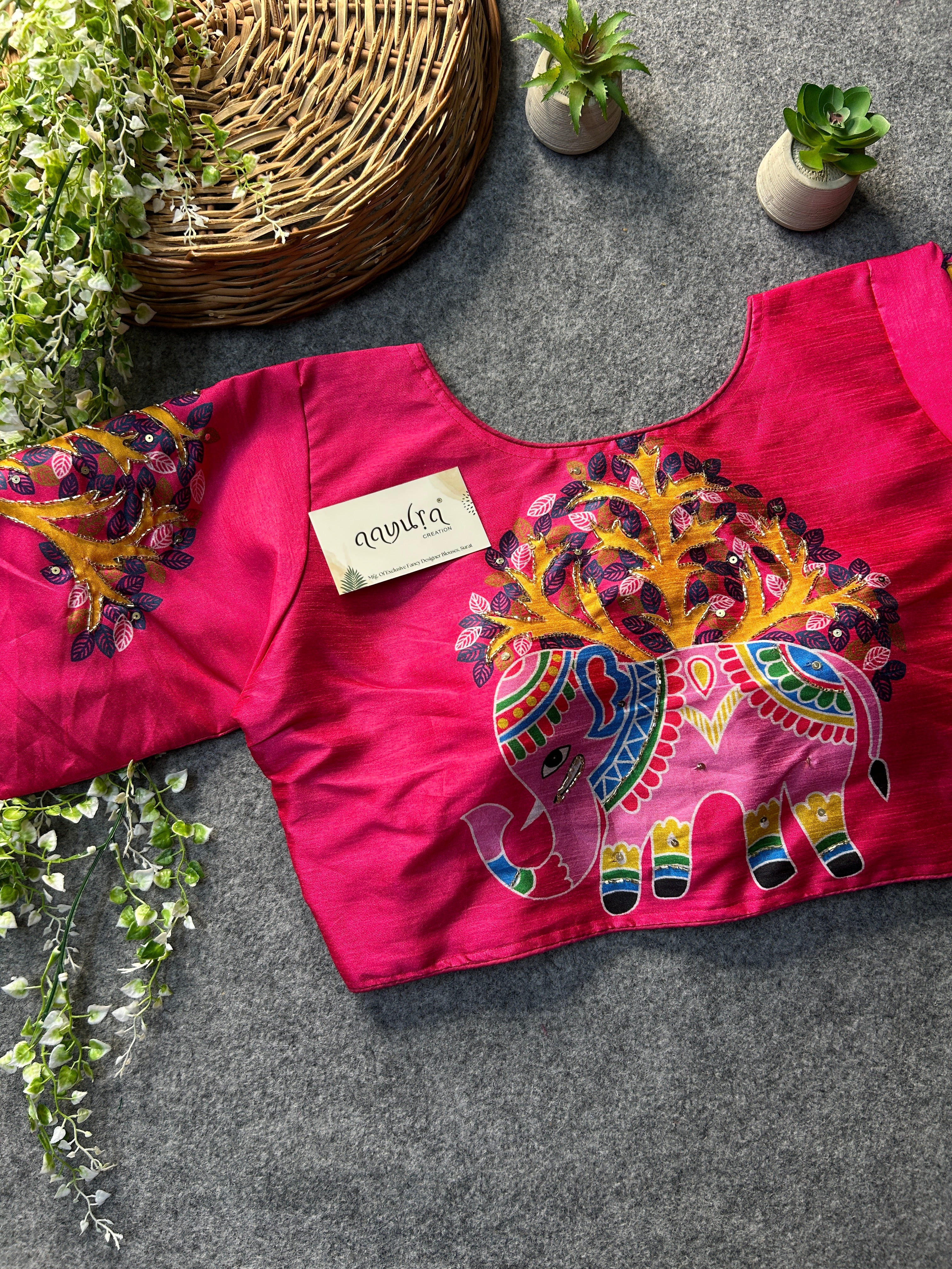 Elephant Print Blouse