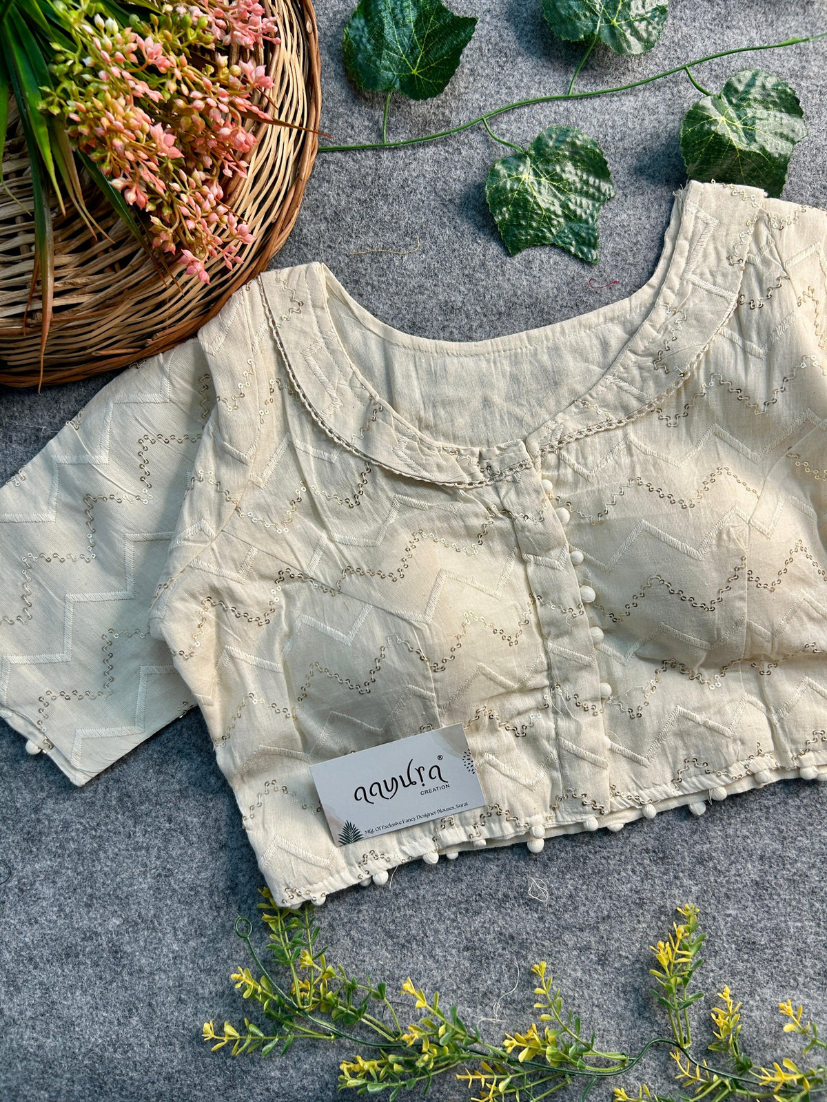 Cotton Collar Blouse