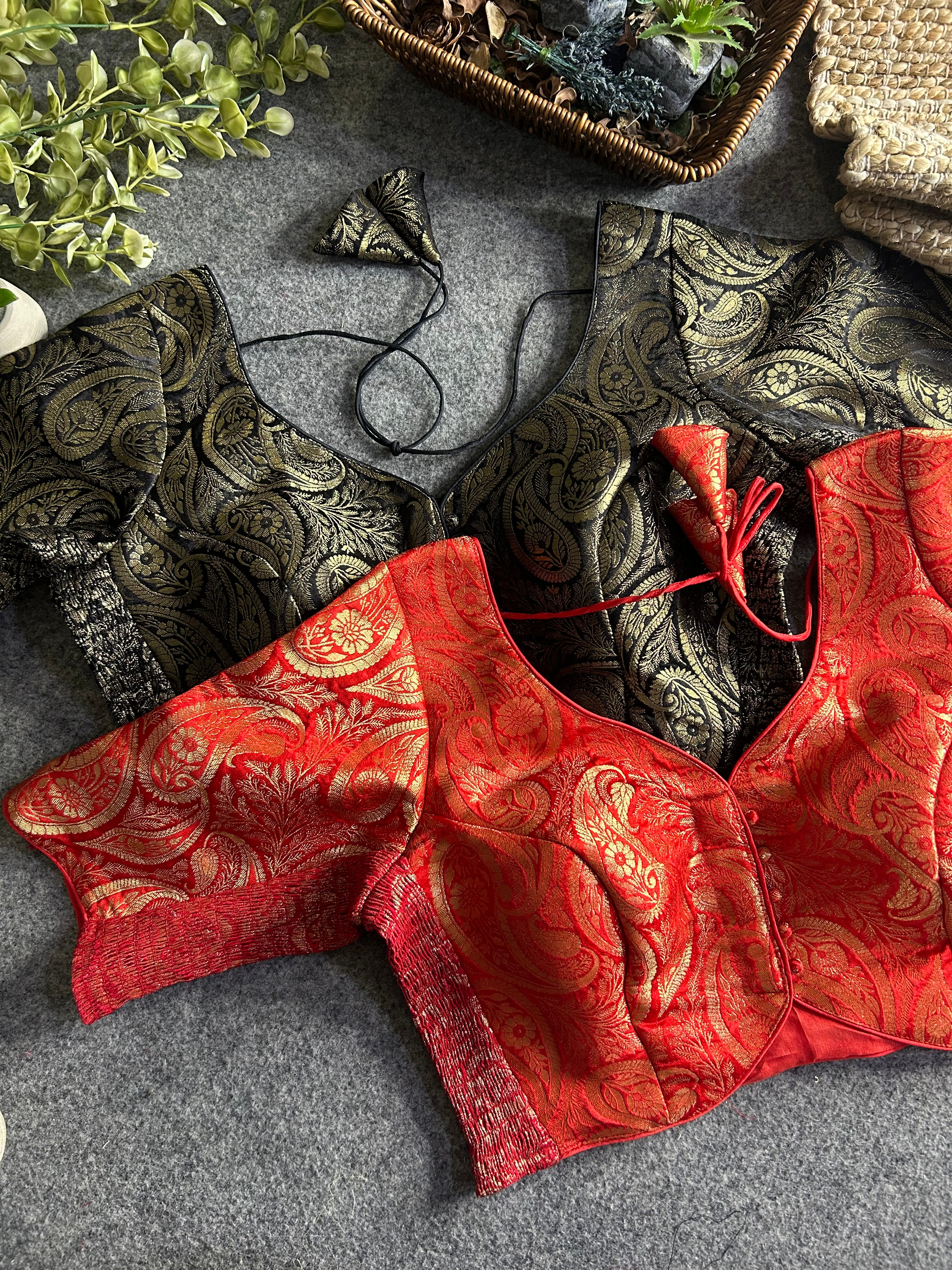Vihana Banarasi Front Open Blouse