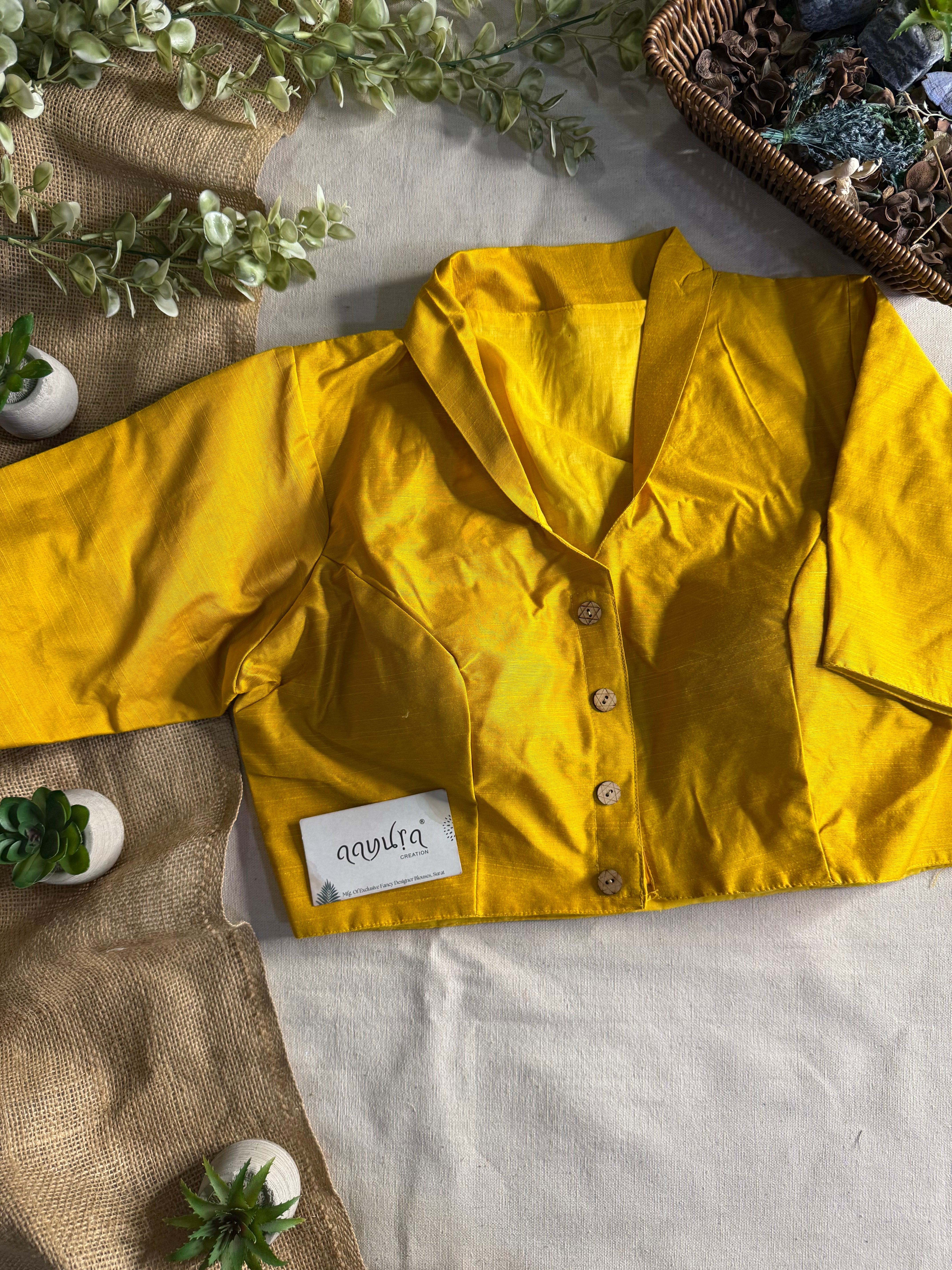 Banglori Cotton Coller Neck Blouse