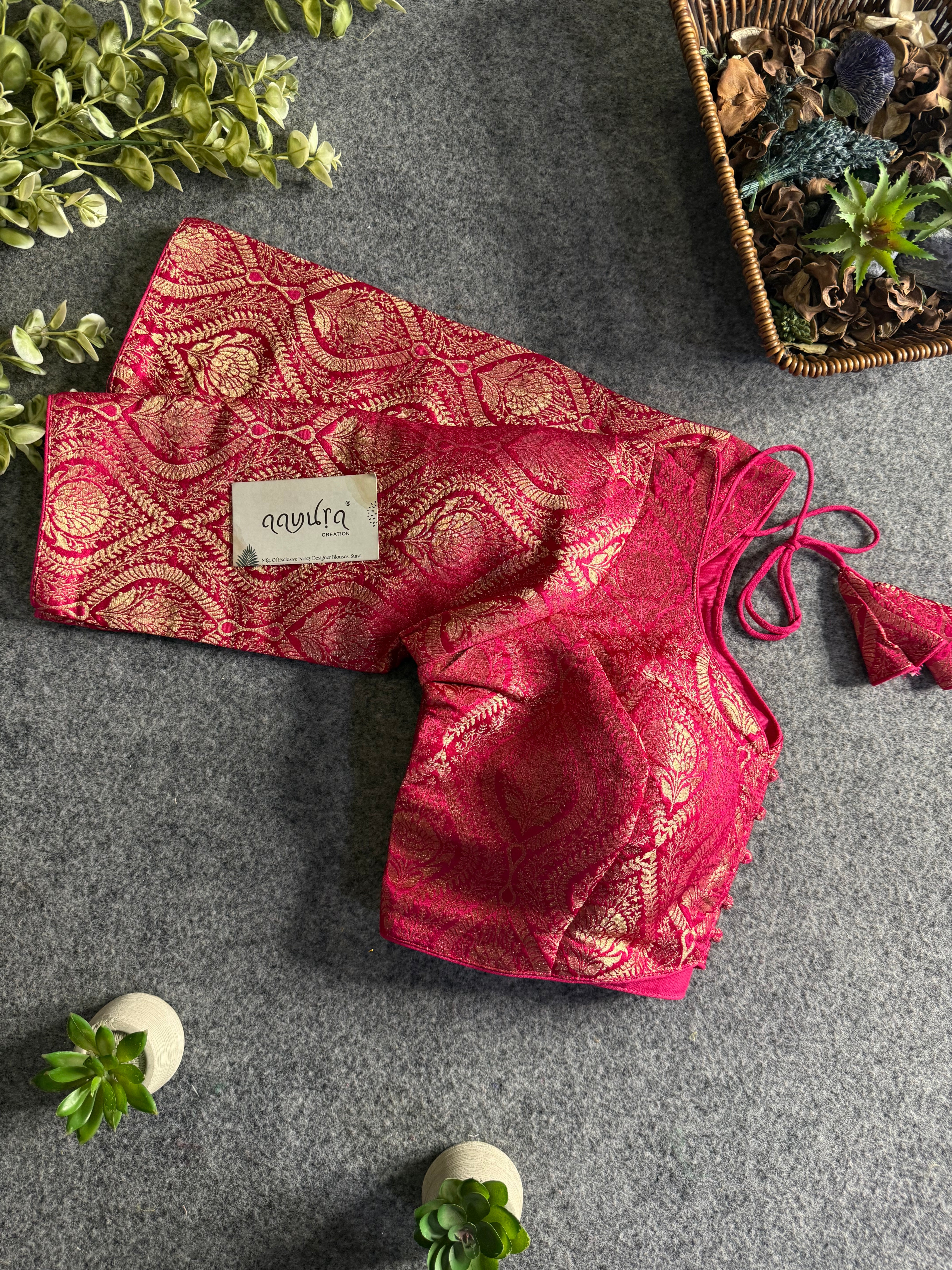 Ira Banarasi Classic Sleeve Blouse