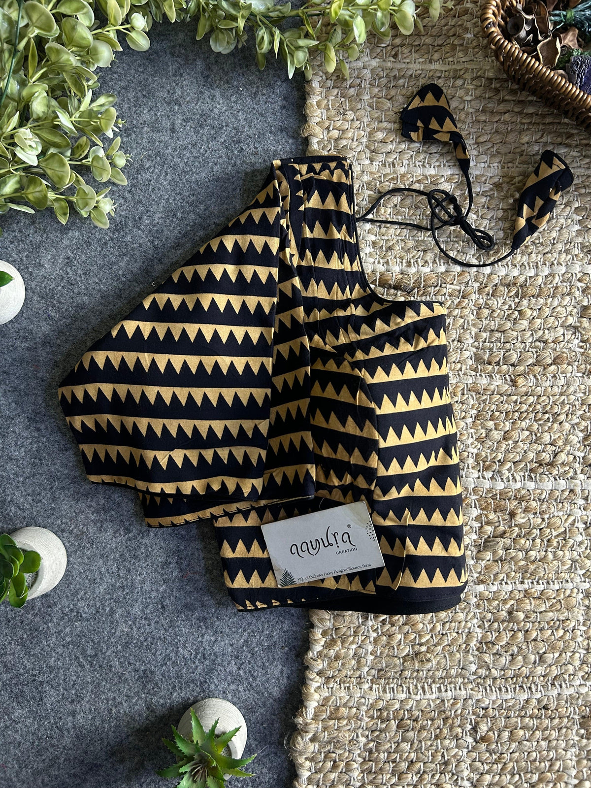 Cotton Front Open Blouse