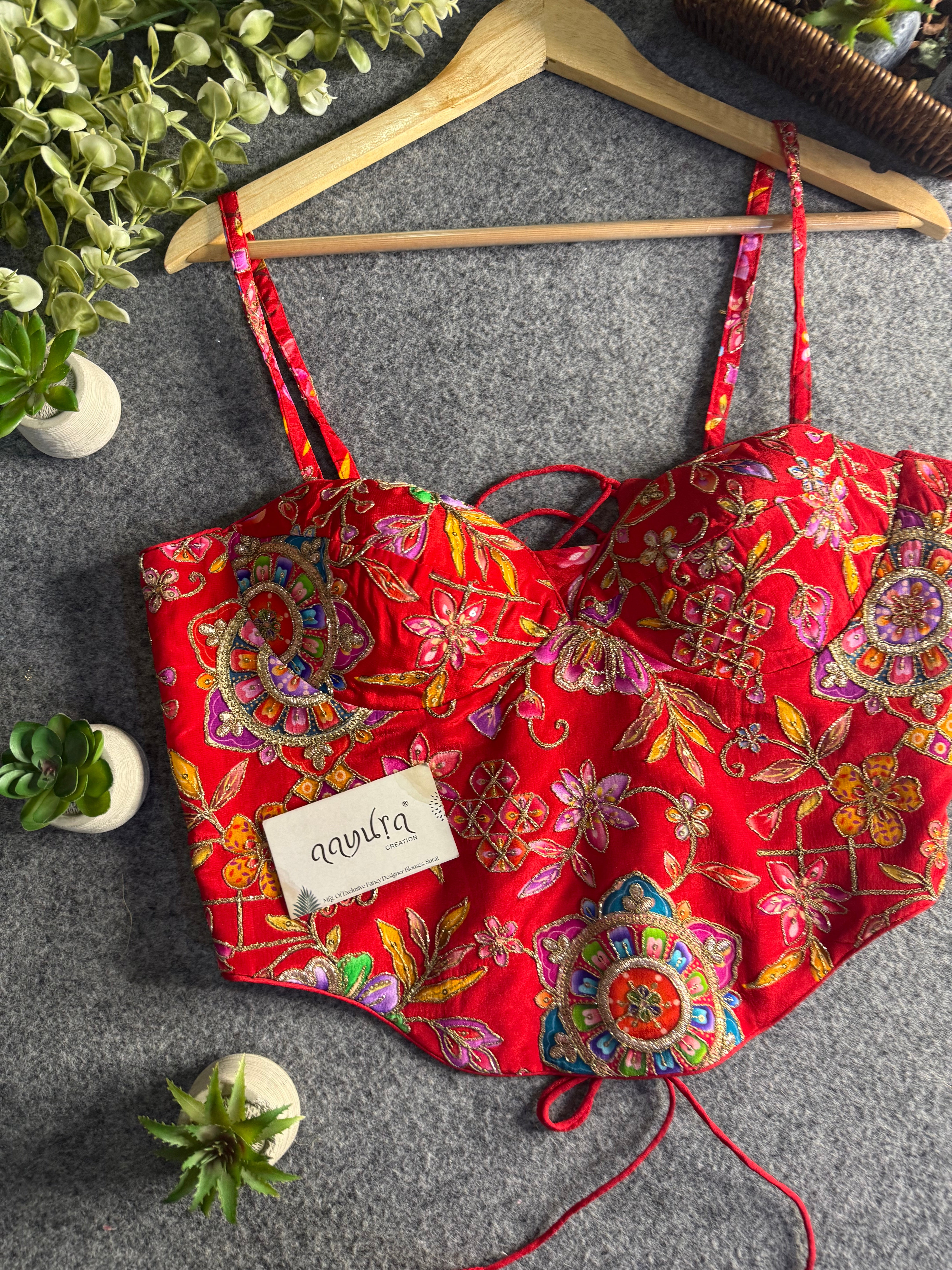 Aavya Luxe Crepe Silk Co-Ord Blouse