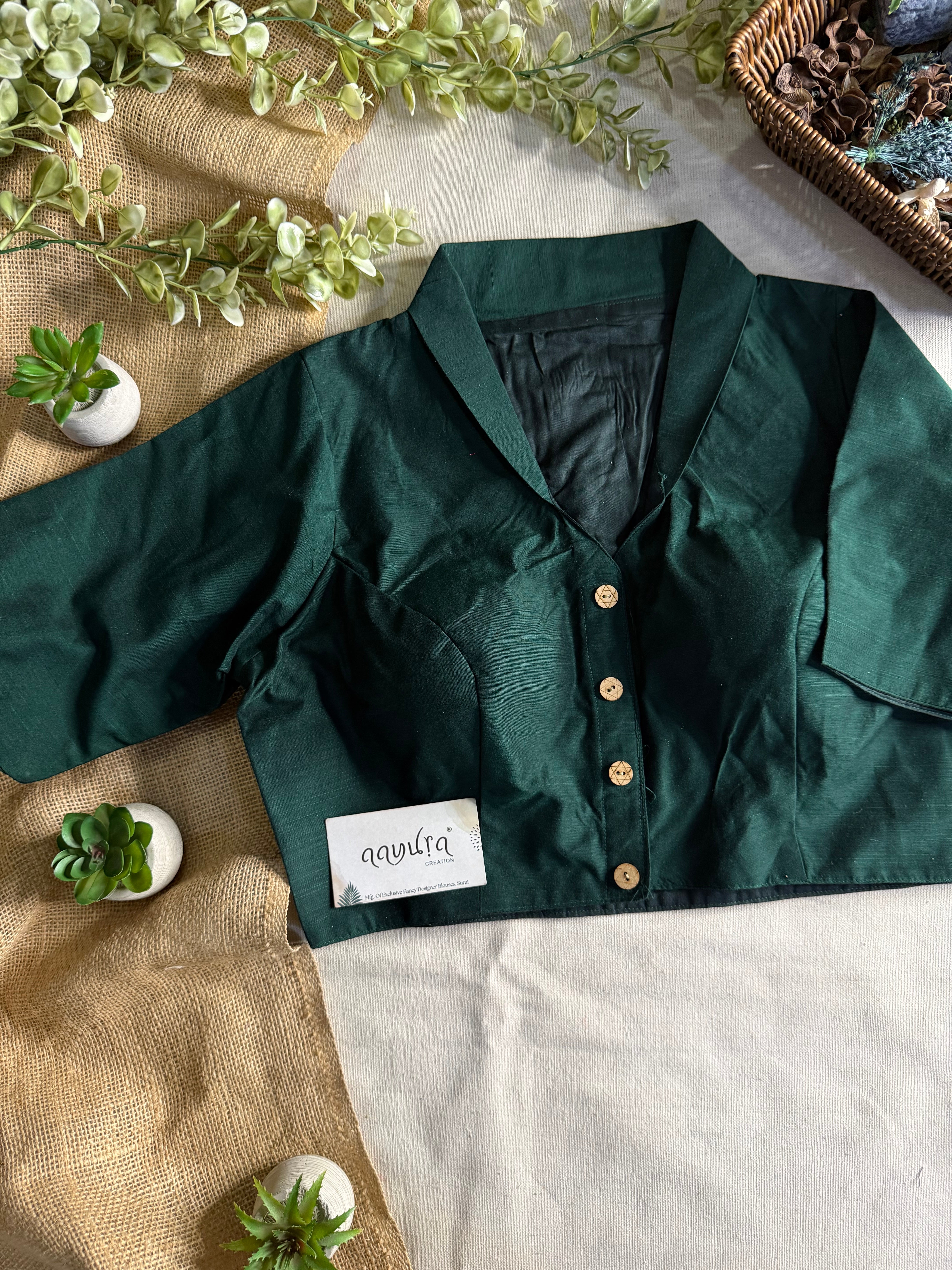 Banglori Cotton Collar Neck Blouse