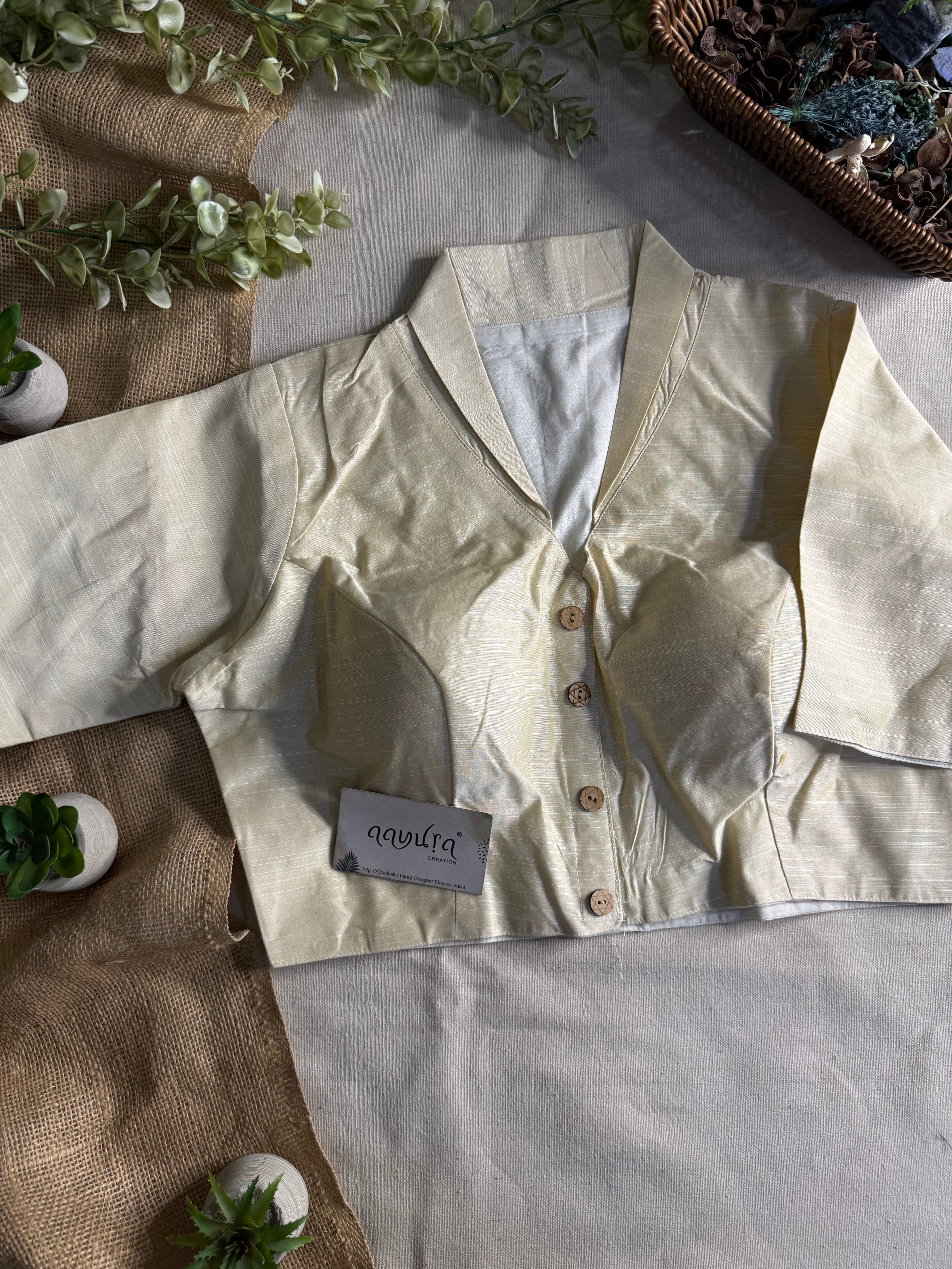 Banglori Cotton Collar Neck Blouse