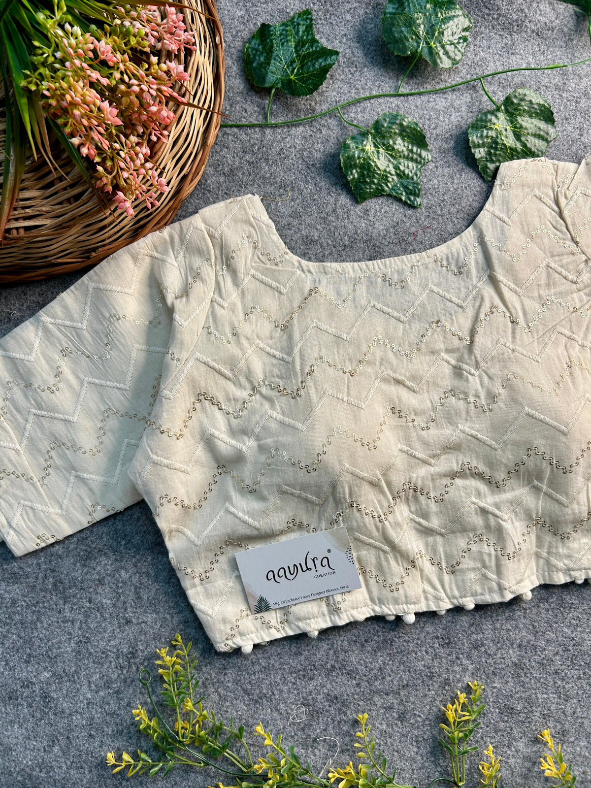 Cotton Collar Blouse