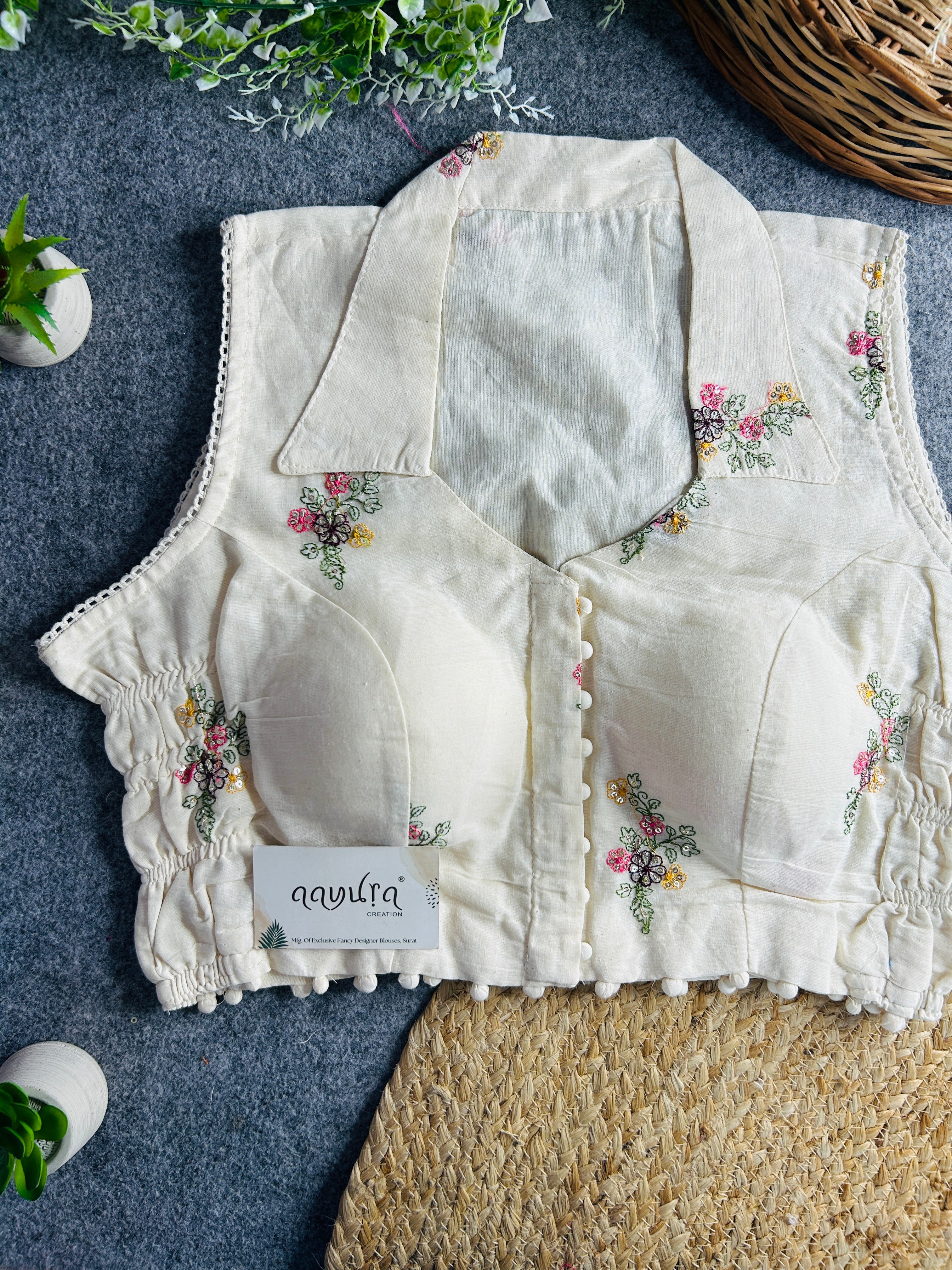 Khadi Stretchable Blouse