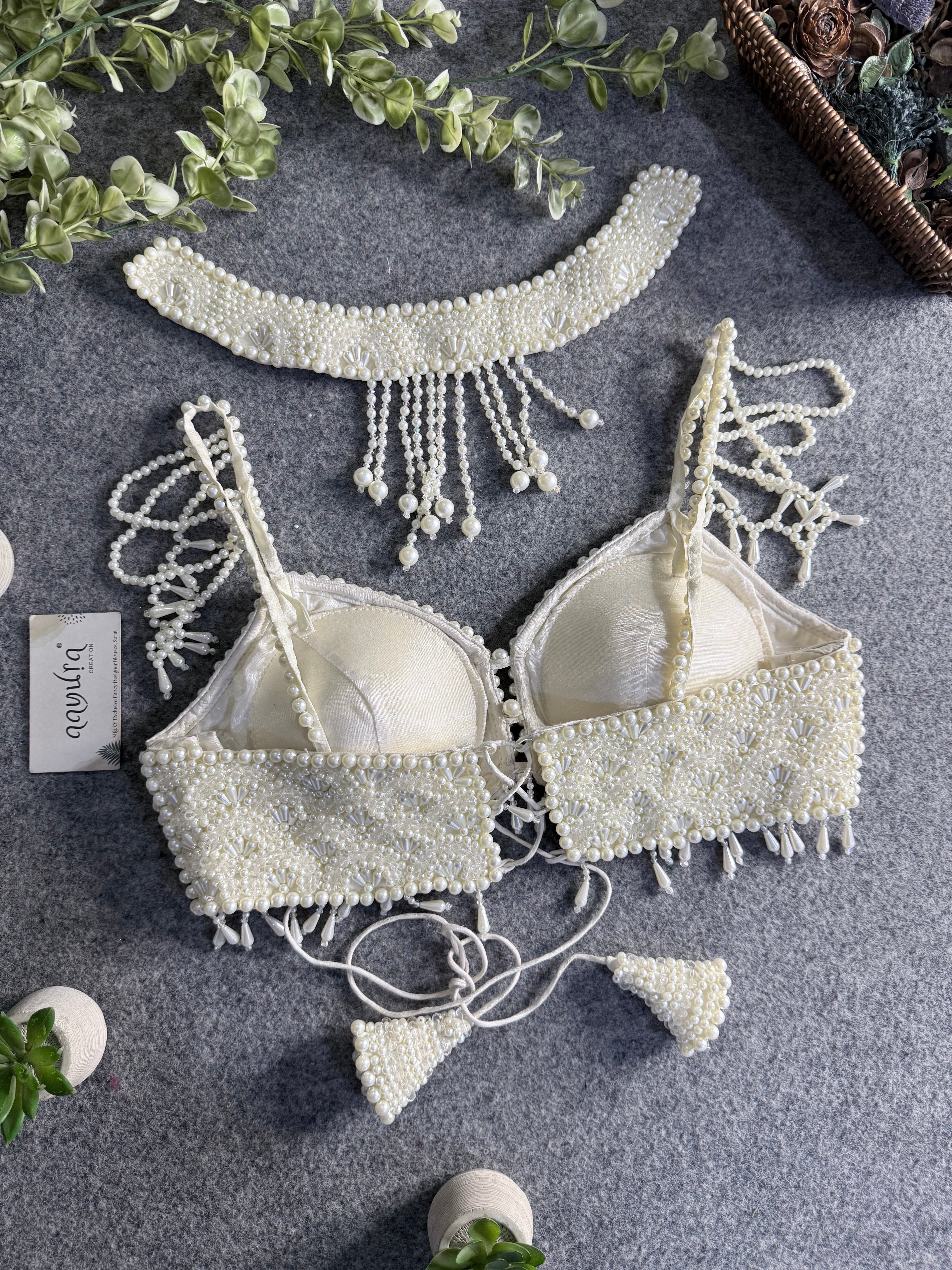 Alessia Pearl Strap Blouse