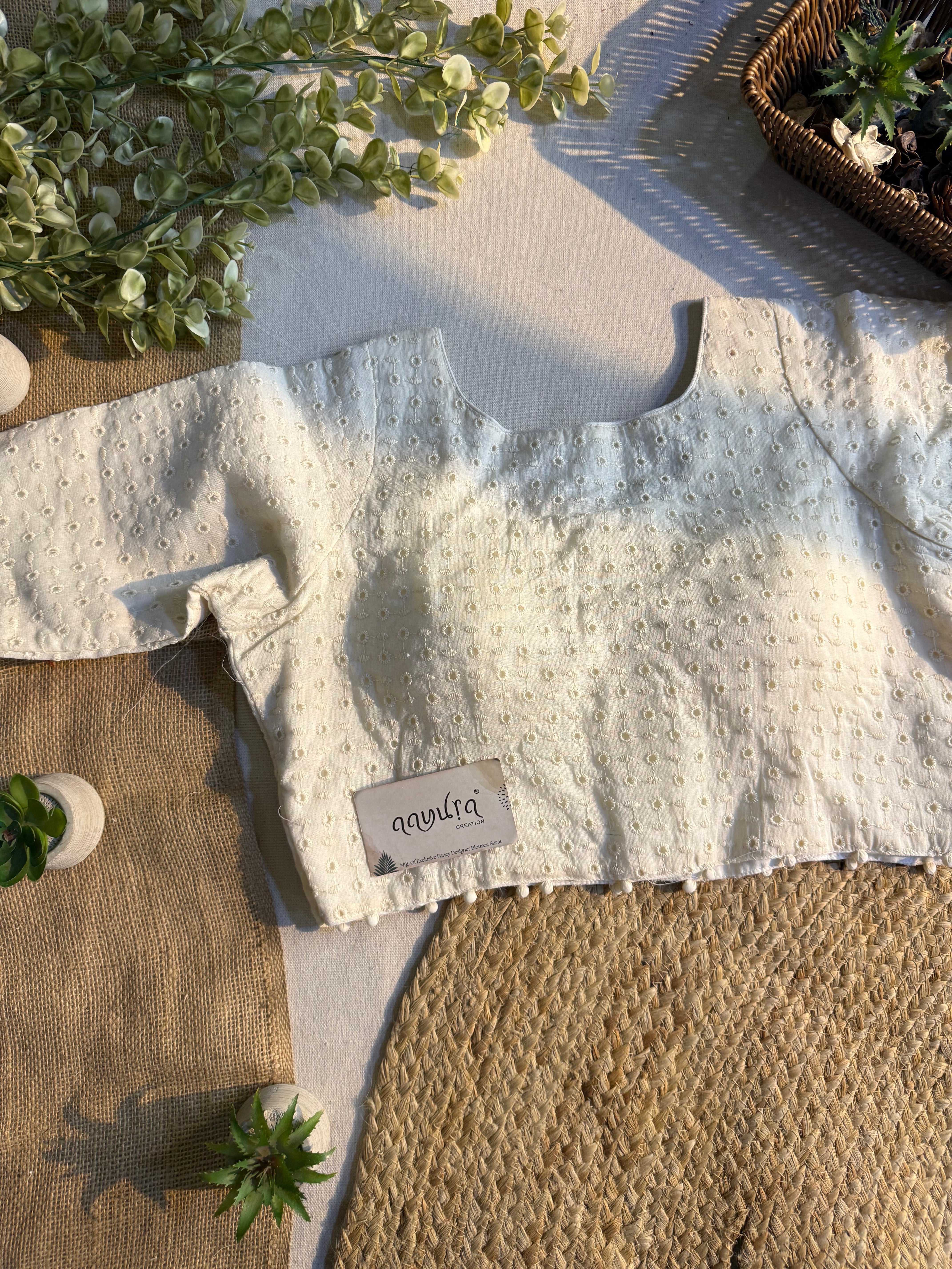 Designer Hakoba Cotton Everyday Blouse