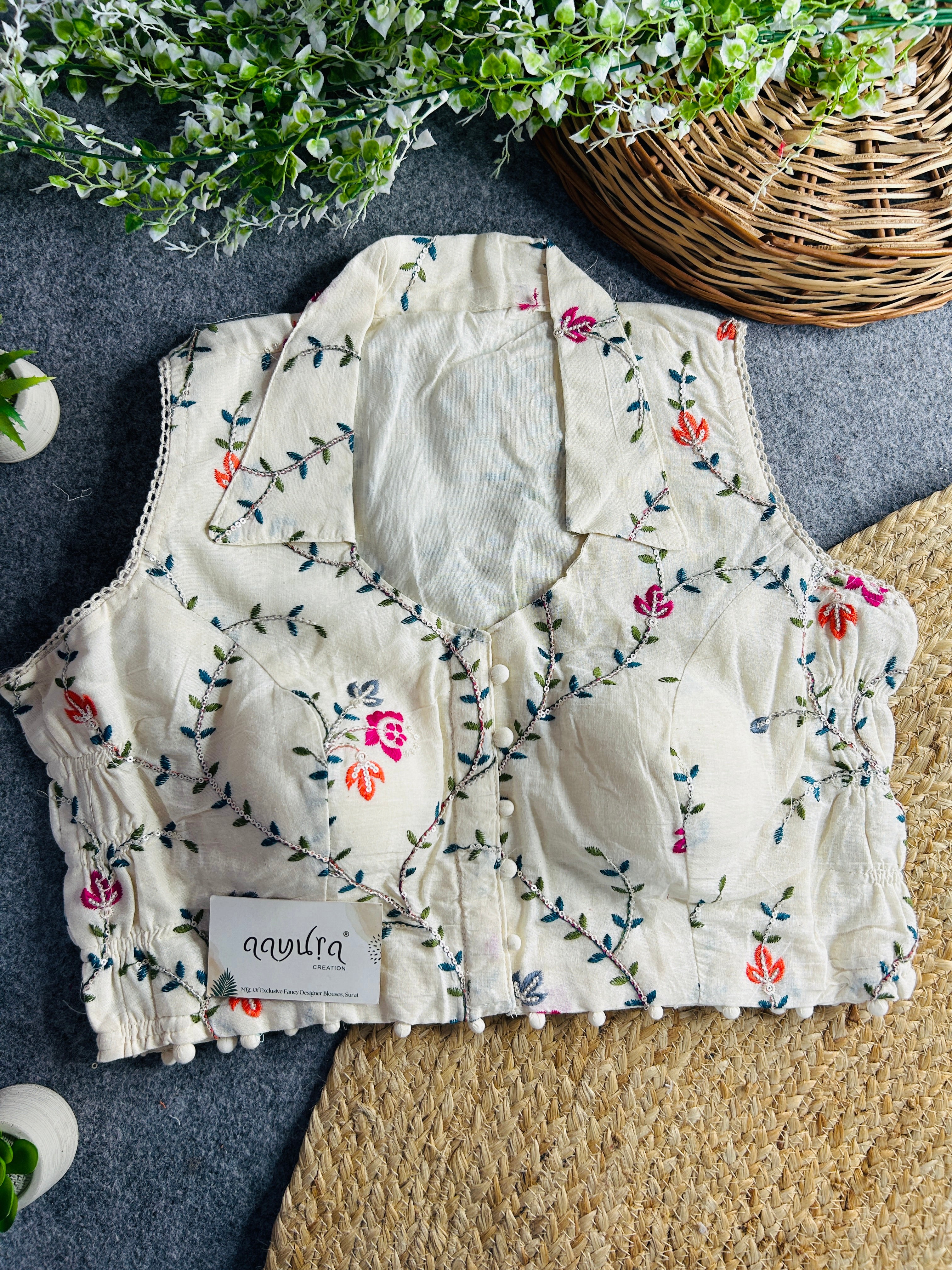 Khadi Stretchable Blouse