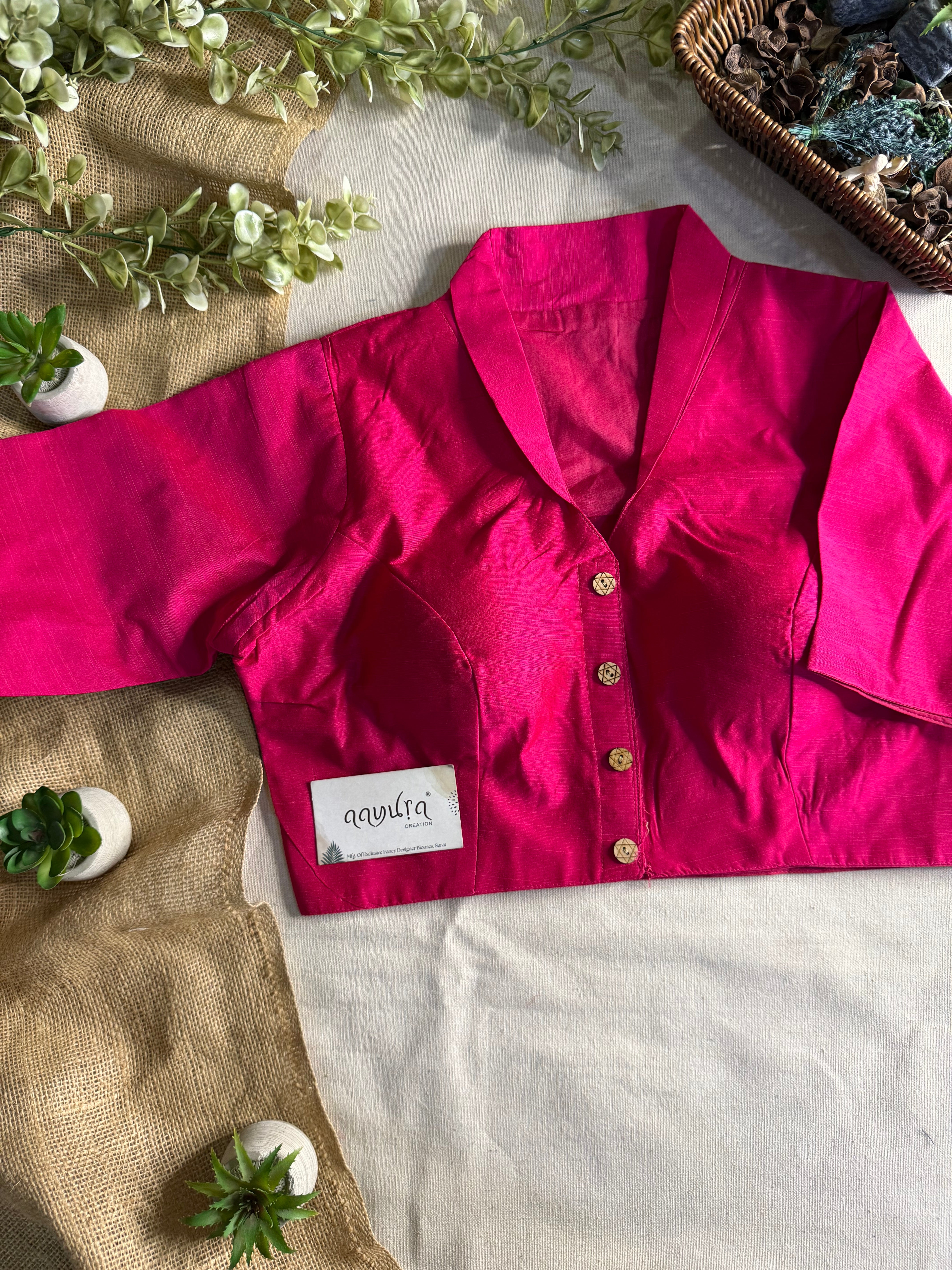 Banglori Cotton Collar Neck Blouse