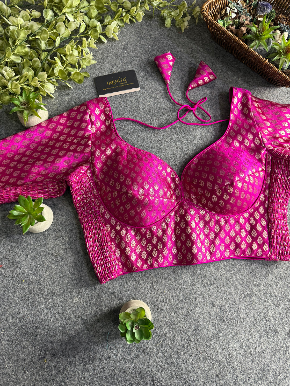 Comfort Fit Banarasi Stretchable Blouse