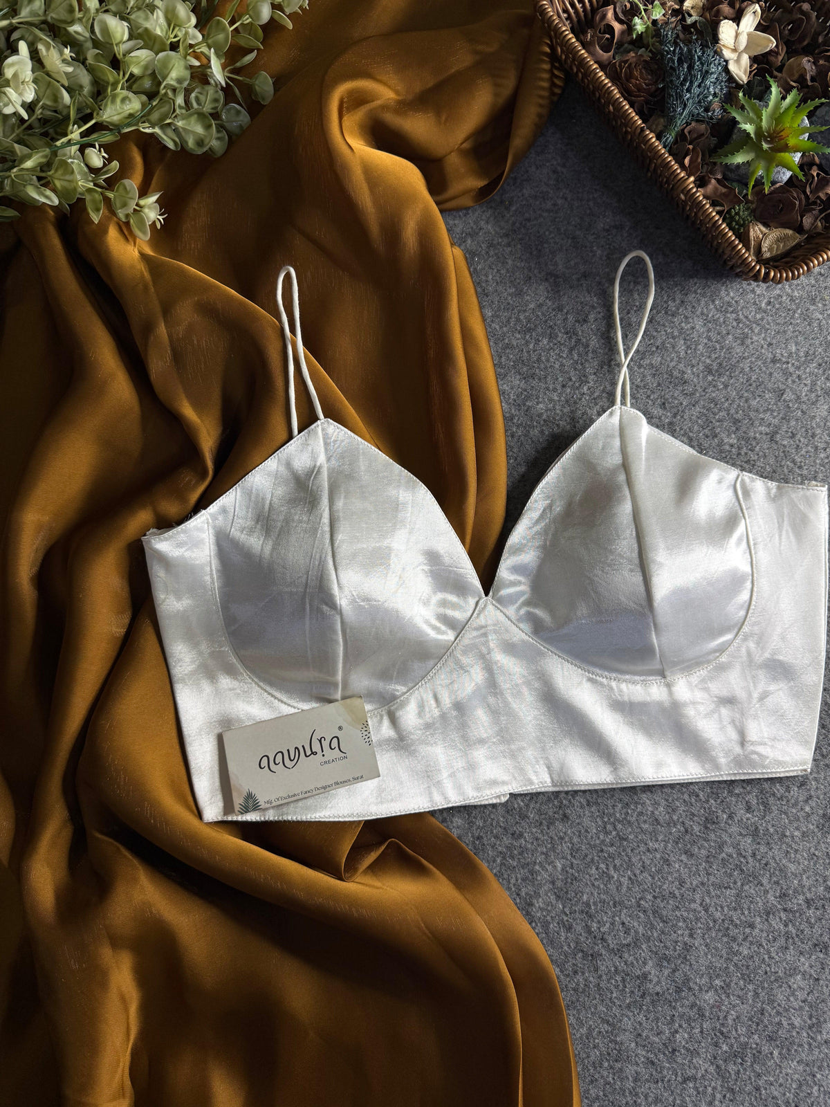 Midnight Bloom Satin