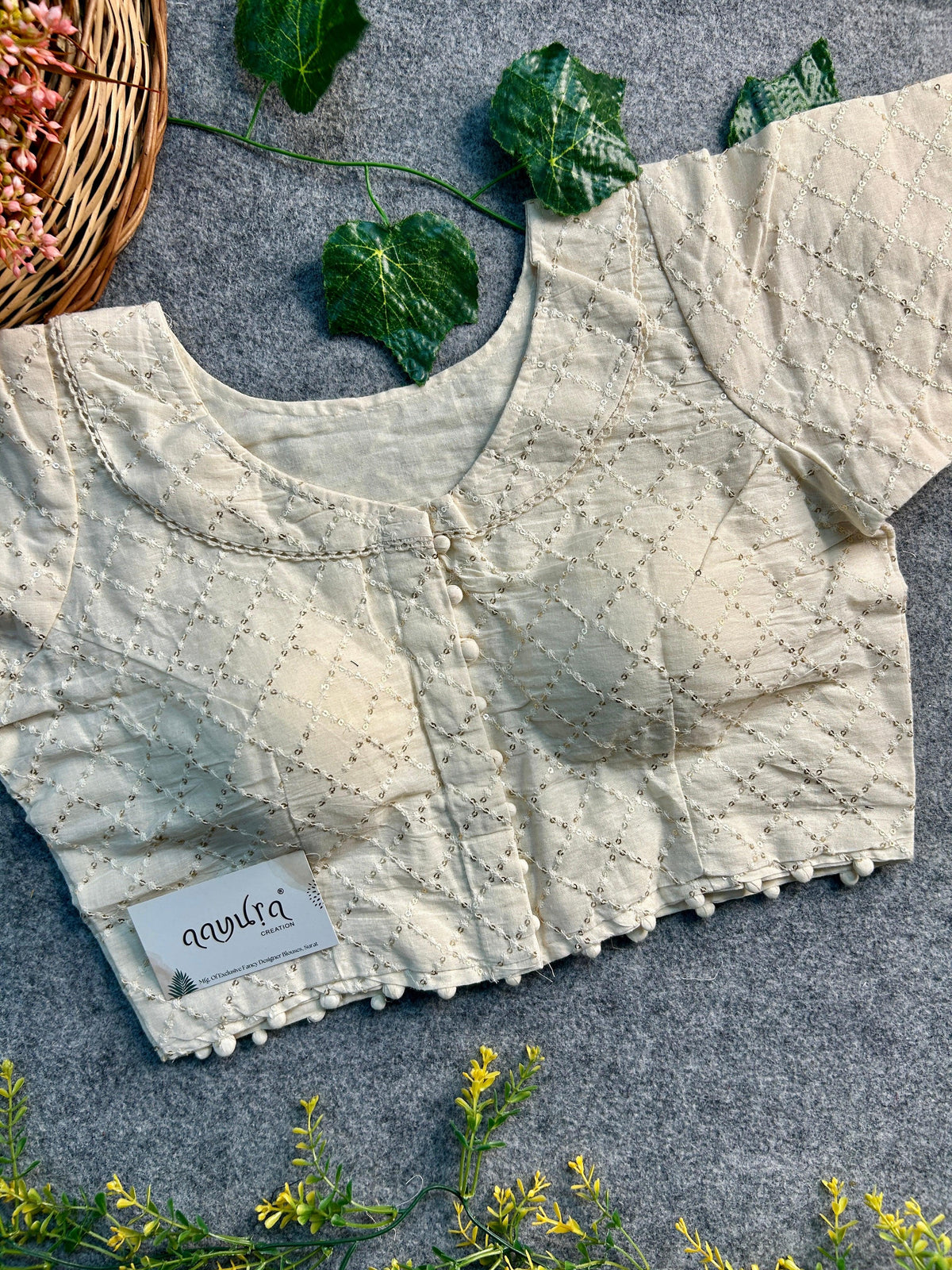 Cotton Collar Blouse