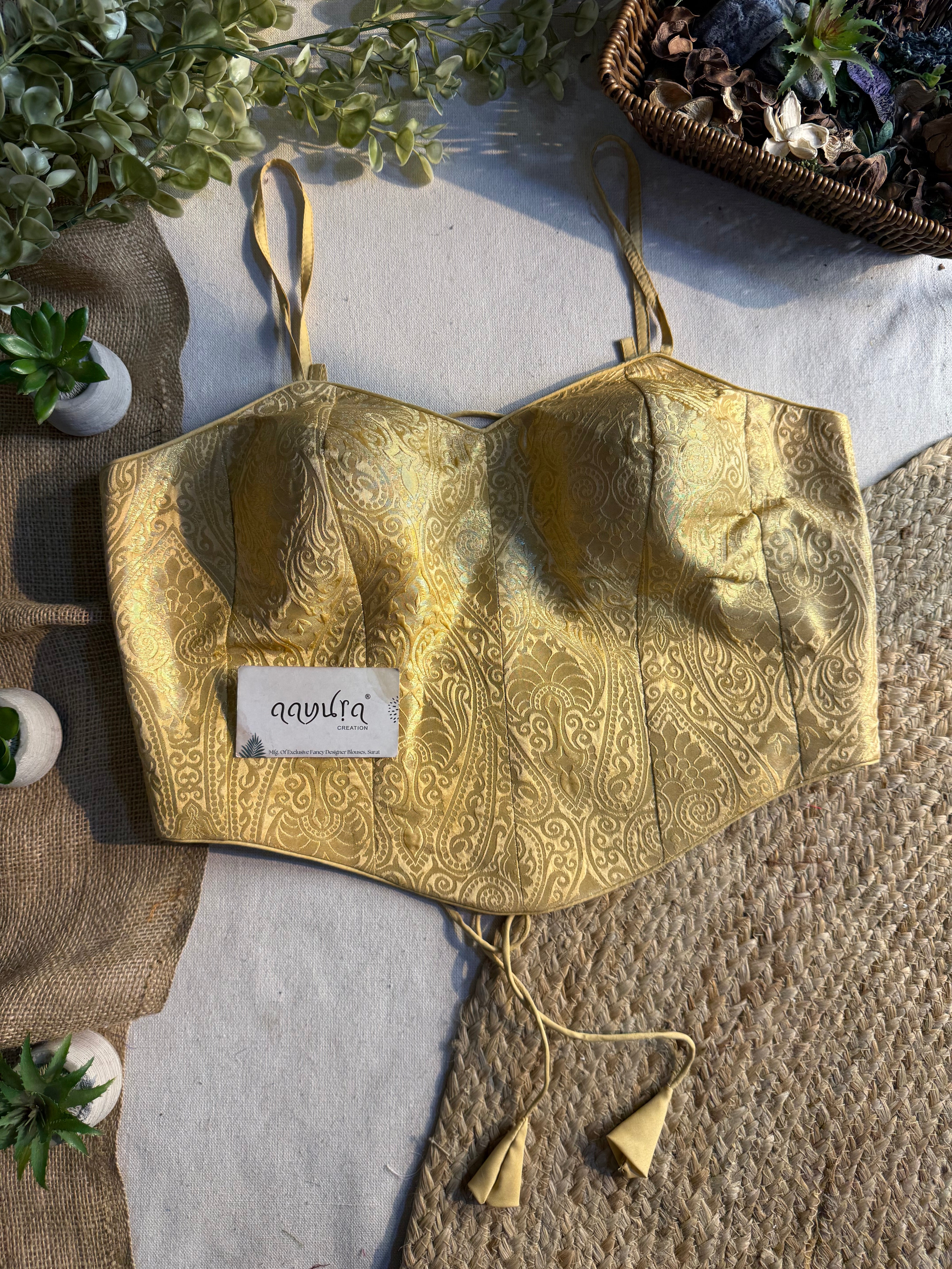 Banarasi Backless Blouse