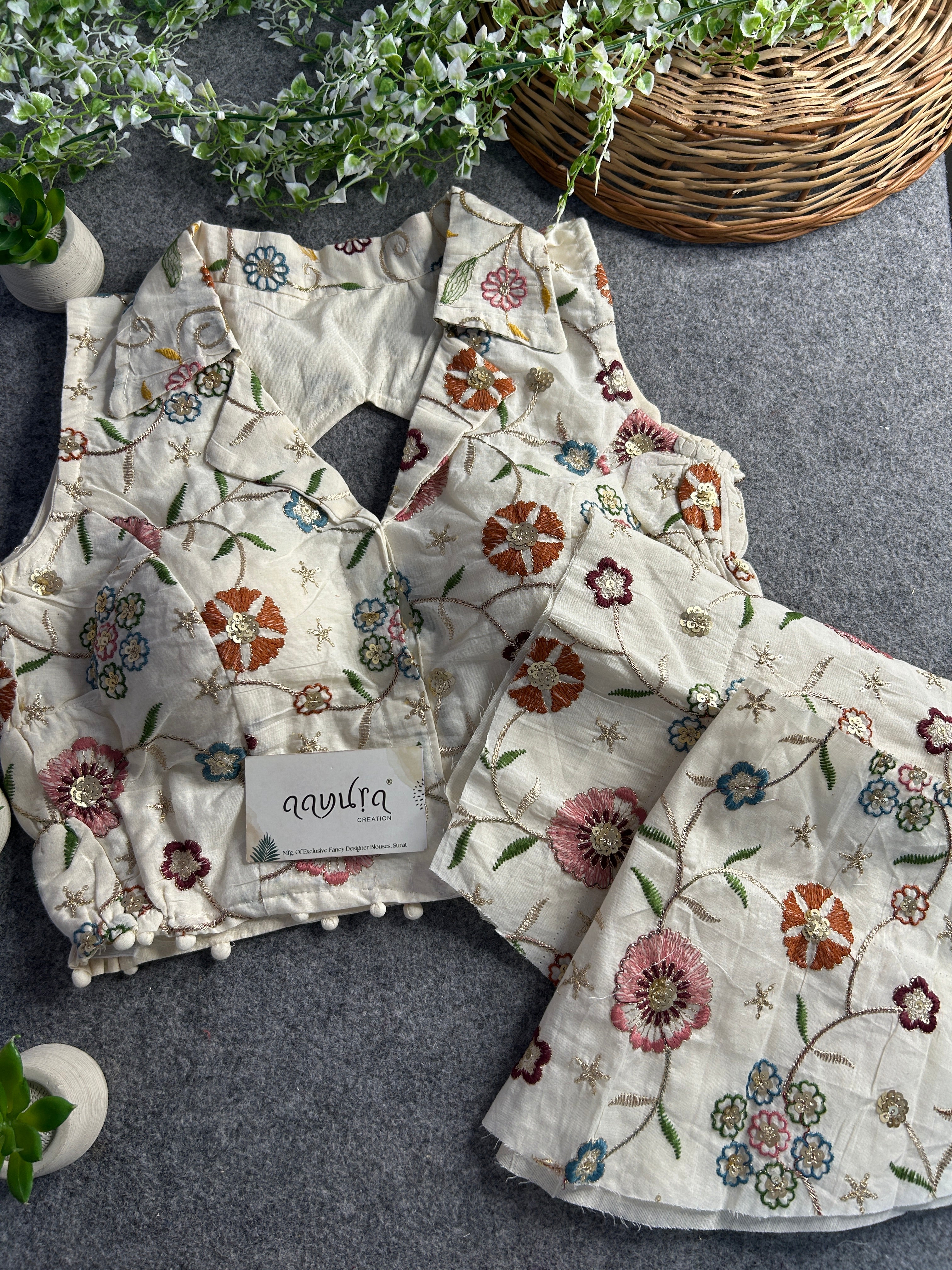 Khadi Stretchable Blouse