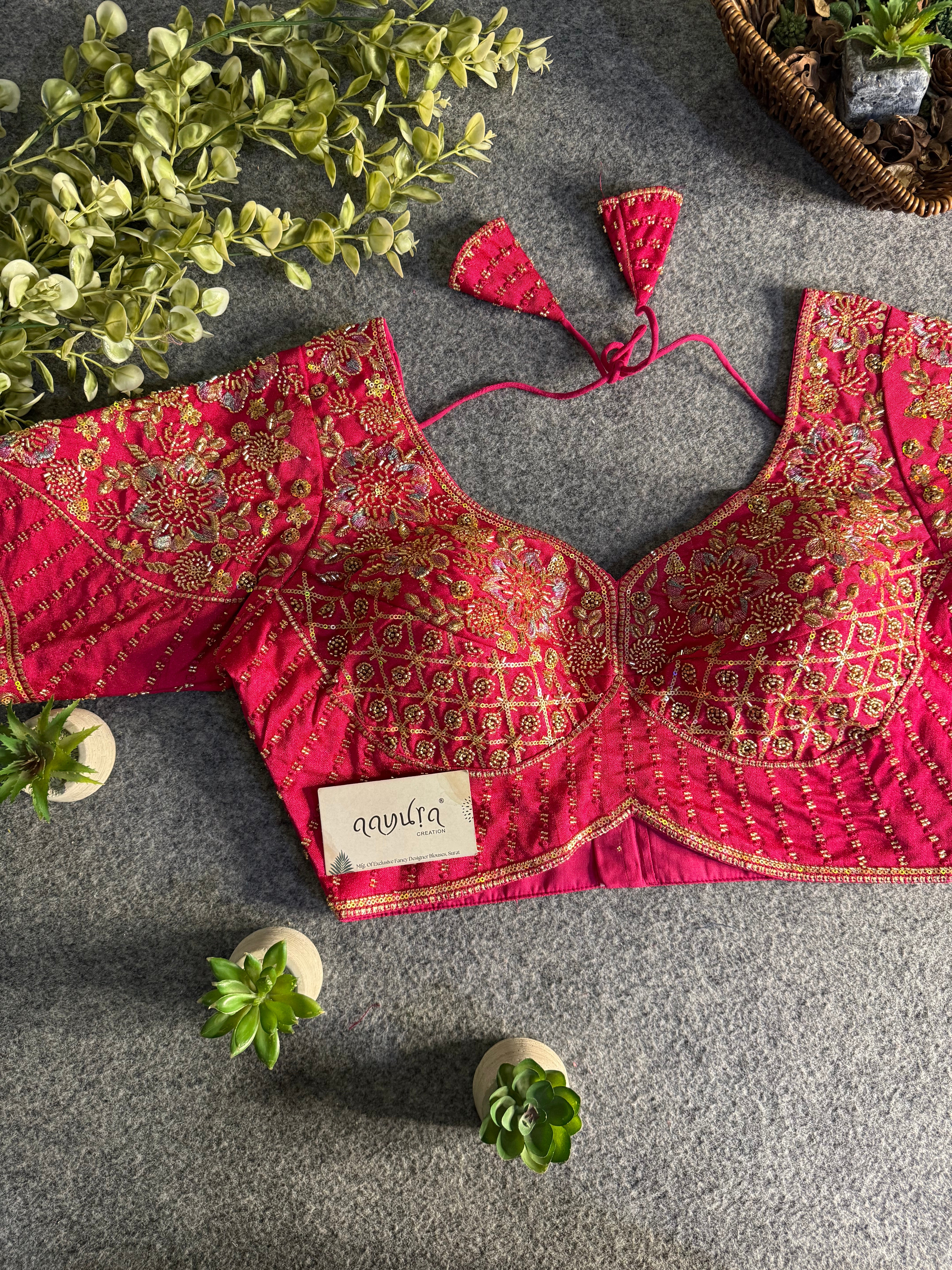 Glamour Italian Silk Beads & Sequence Blouse