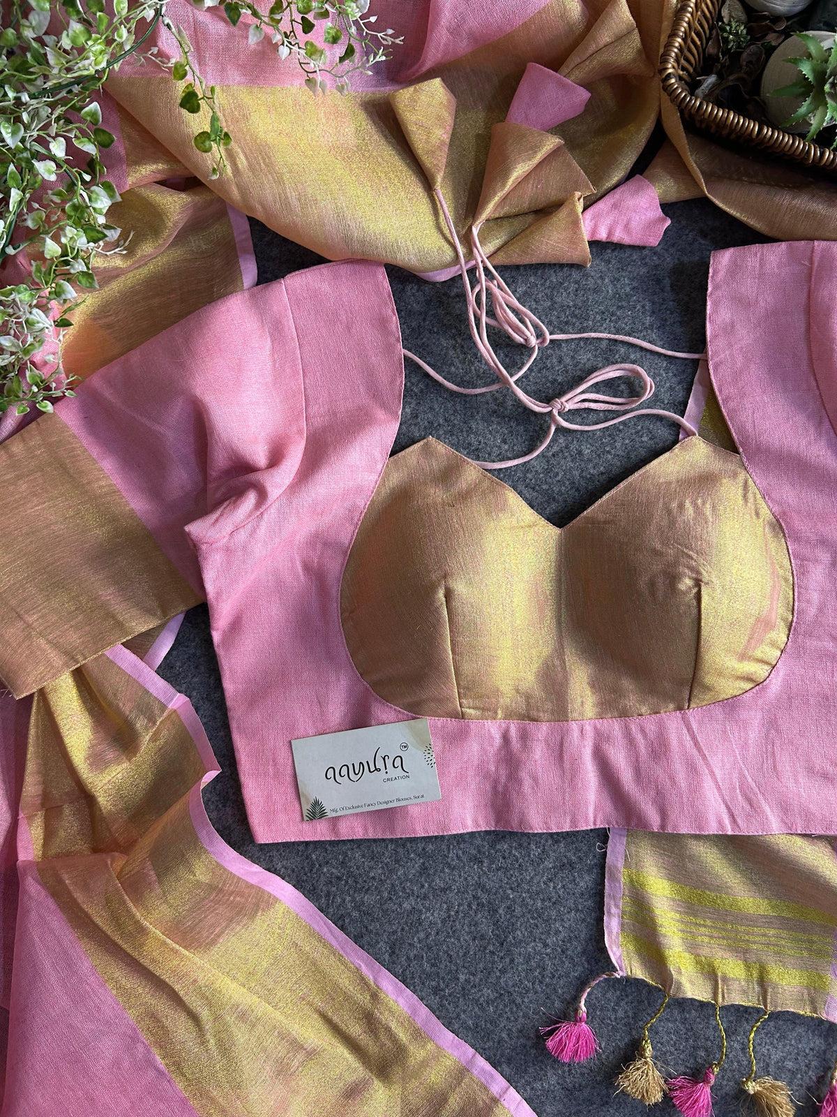 Handwoven Linen Grace Saree