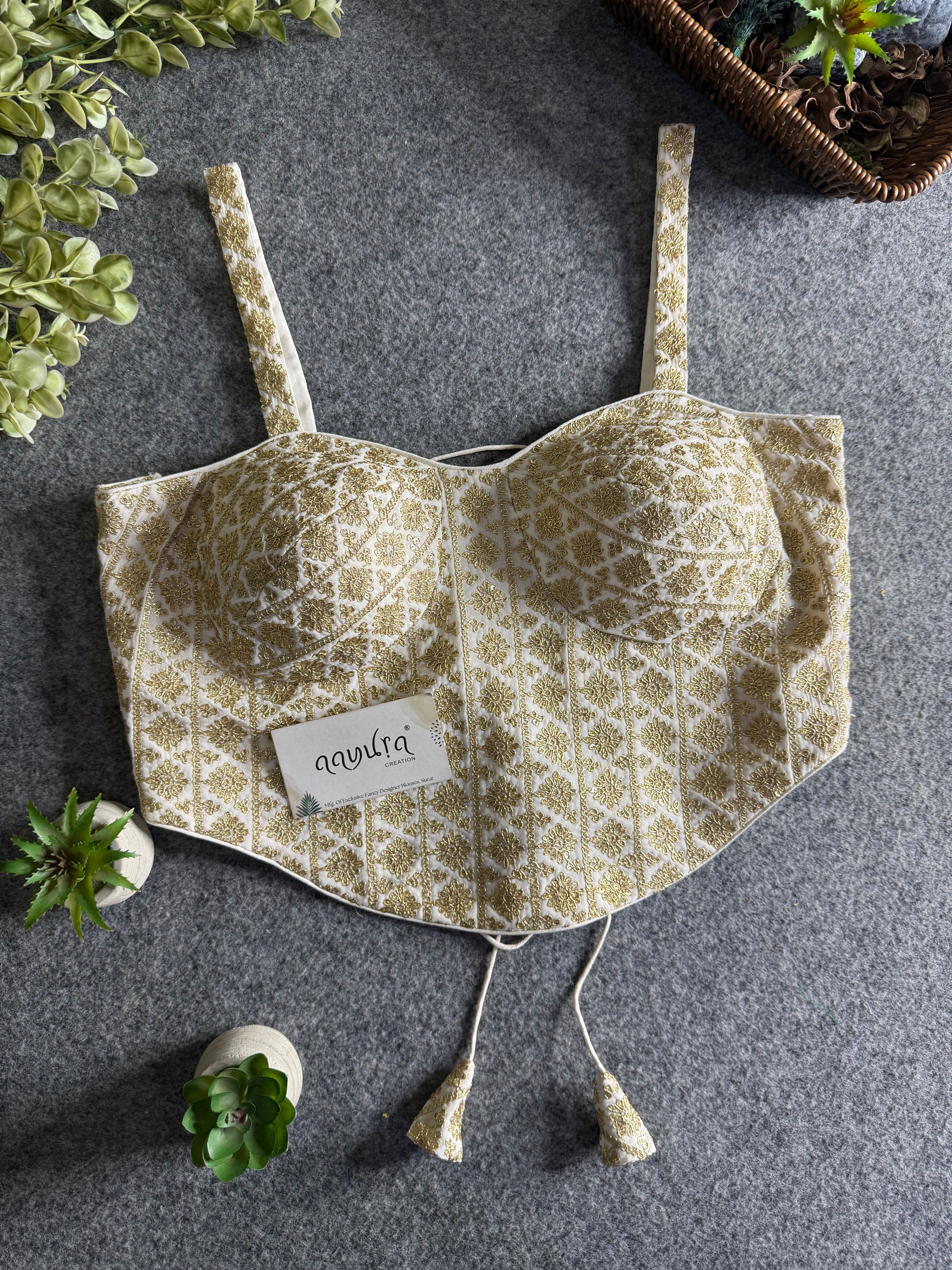 Zaira Georgette Backless Blouse