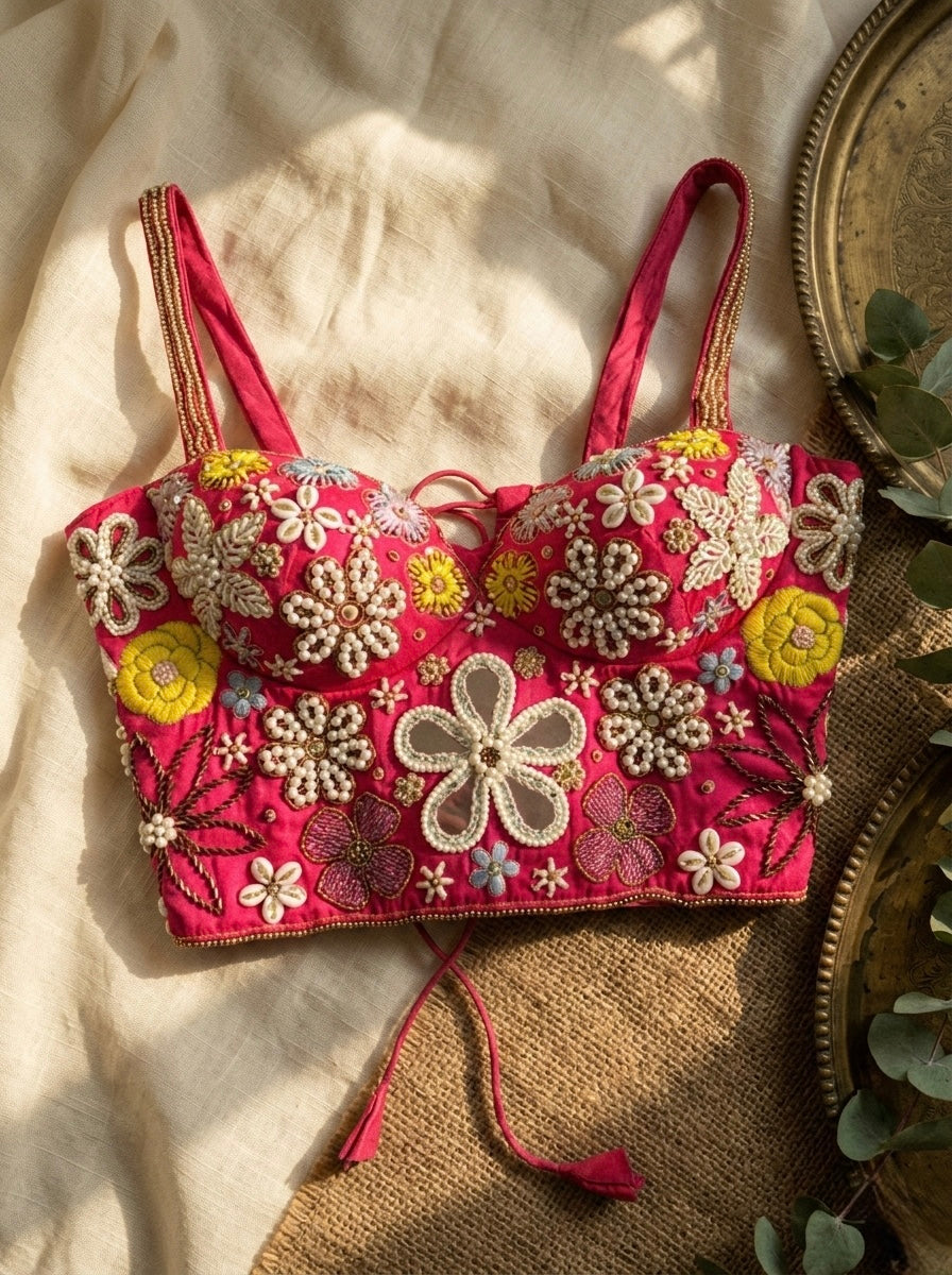 Opulent Handcrafted Silk Blouse