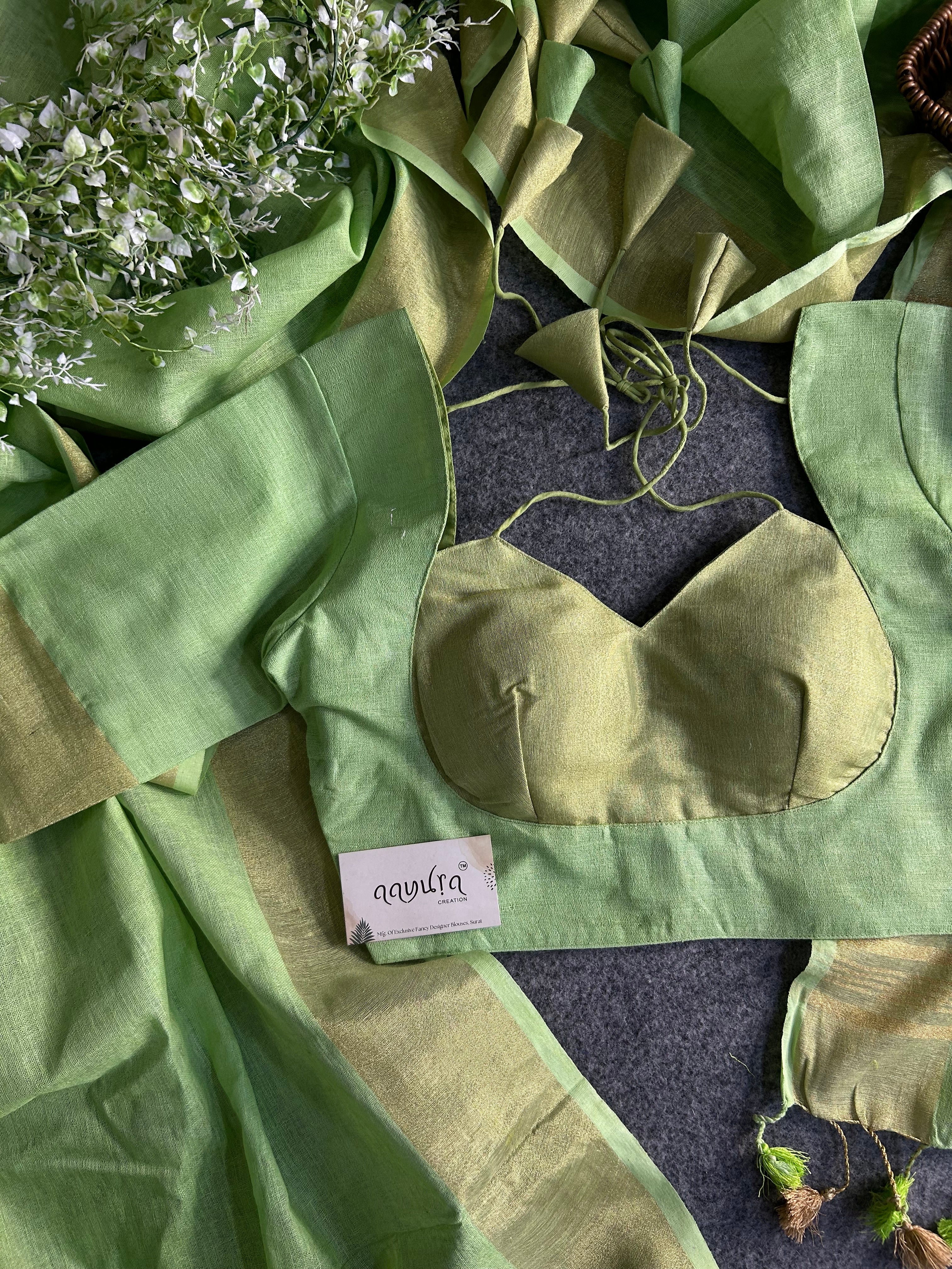 Handwoven Linen Grace Saree