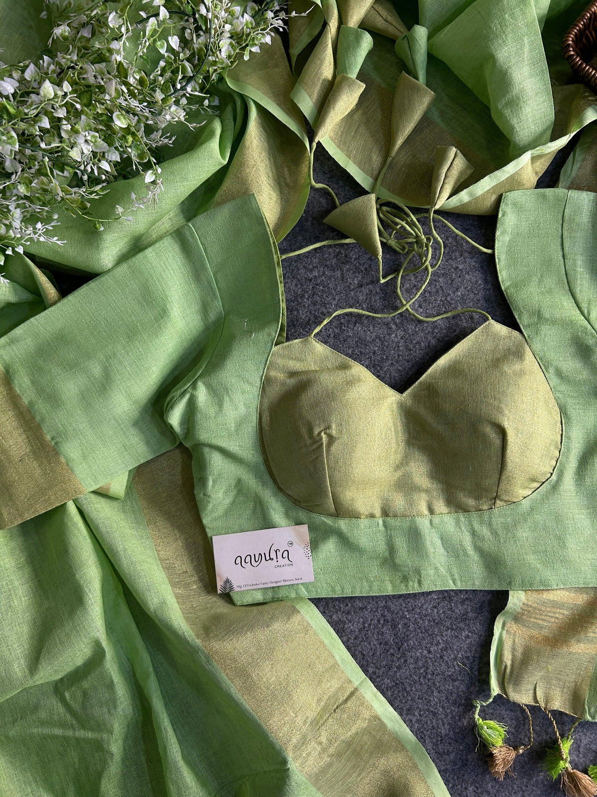 Handwoven Linen Grace Saree
