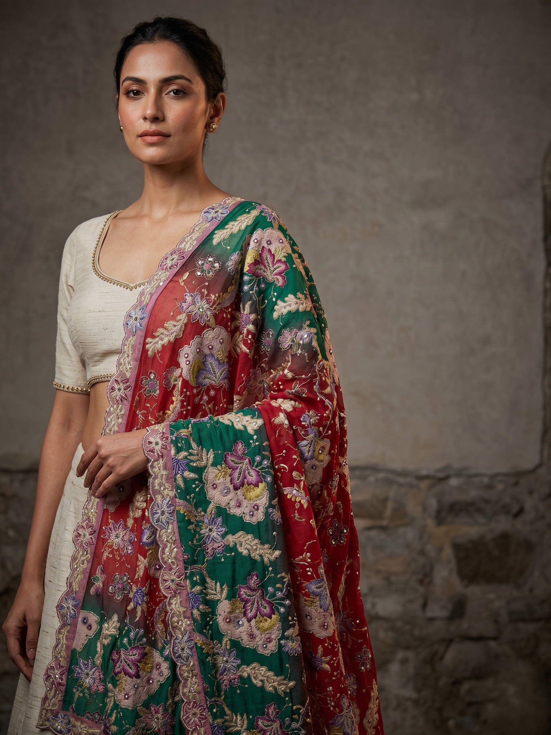 Varnika Thread Embellished Dupatta