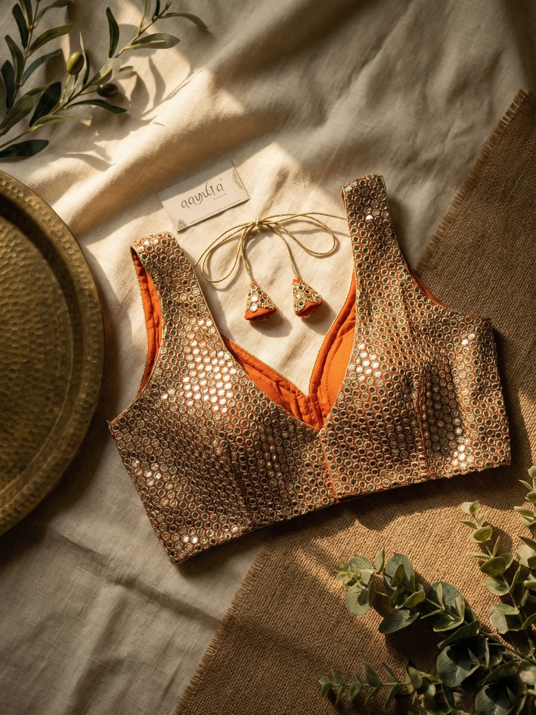 Aabha Mirror Glow Blouse