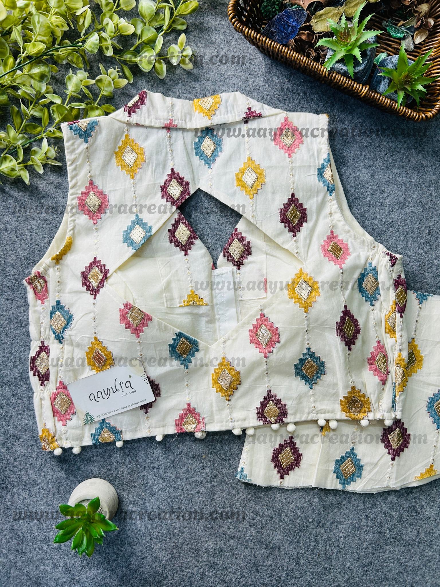 Khadi Stretchable Blouse