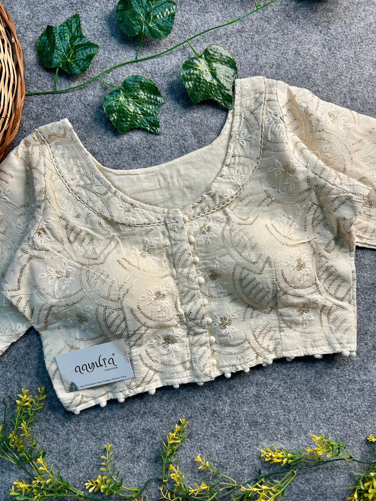Cotton Collar Blouse