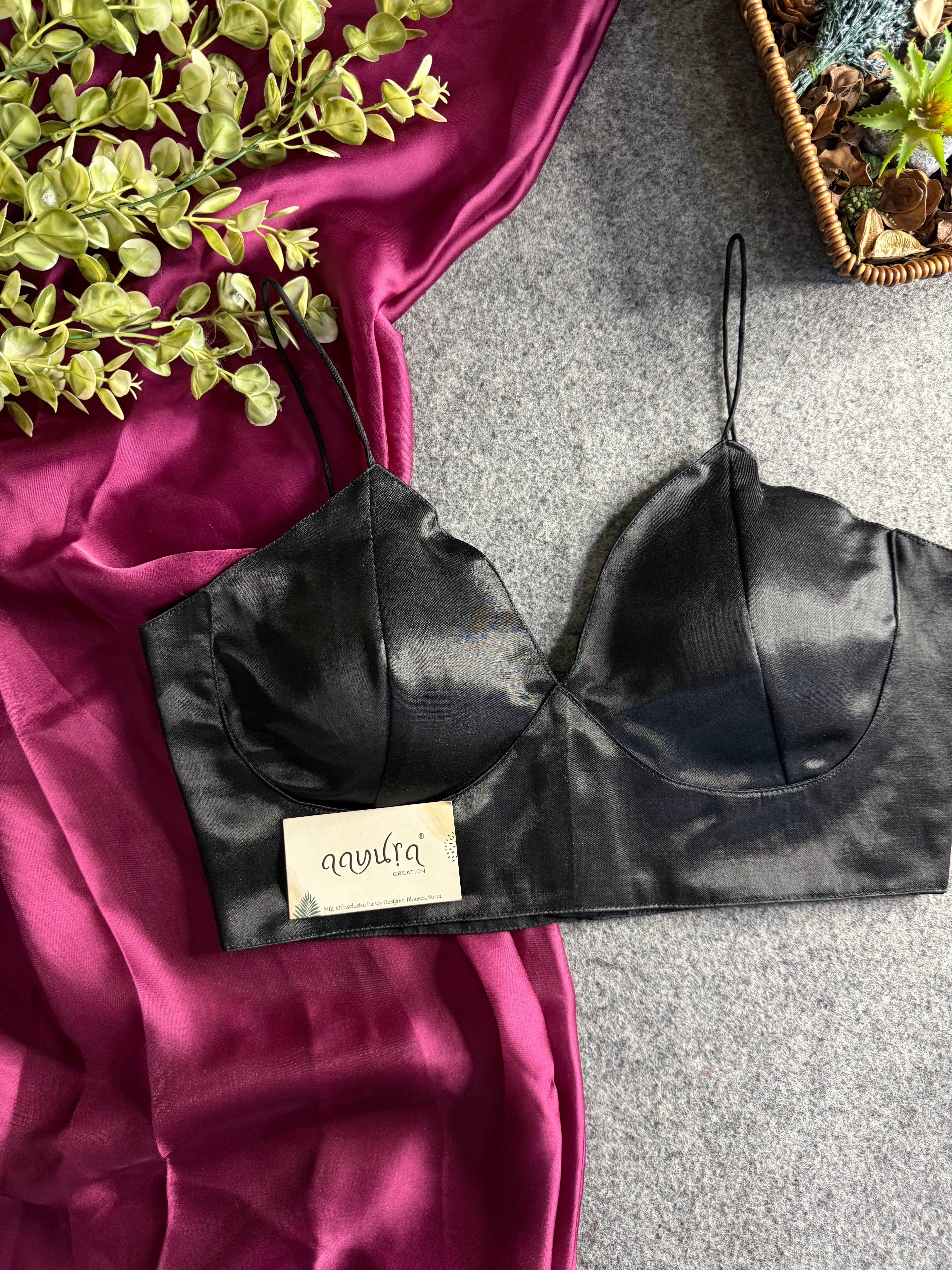 Midnight Bloom Satin