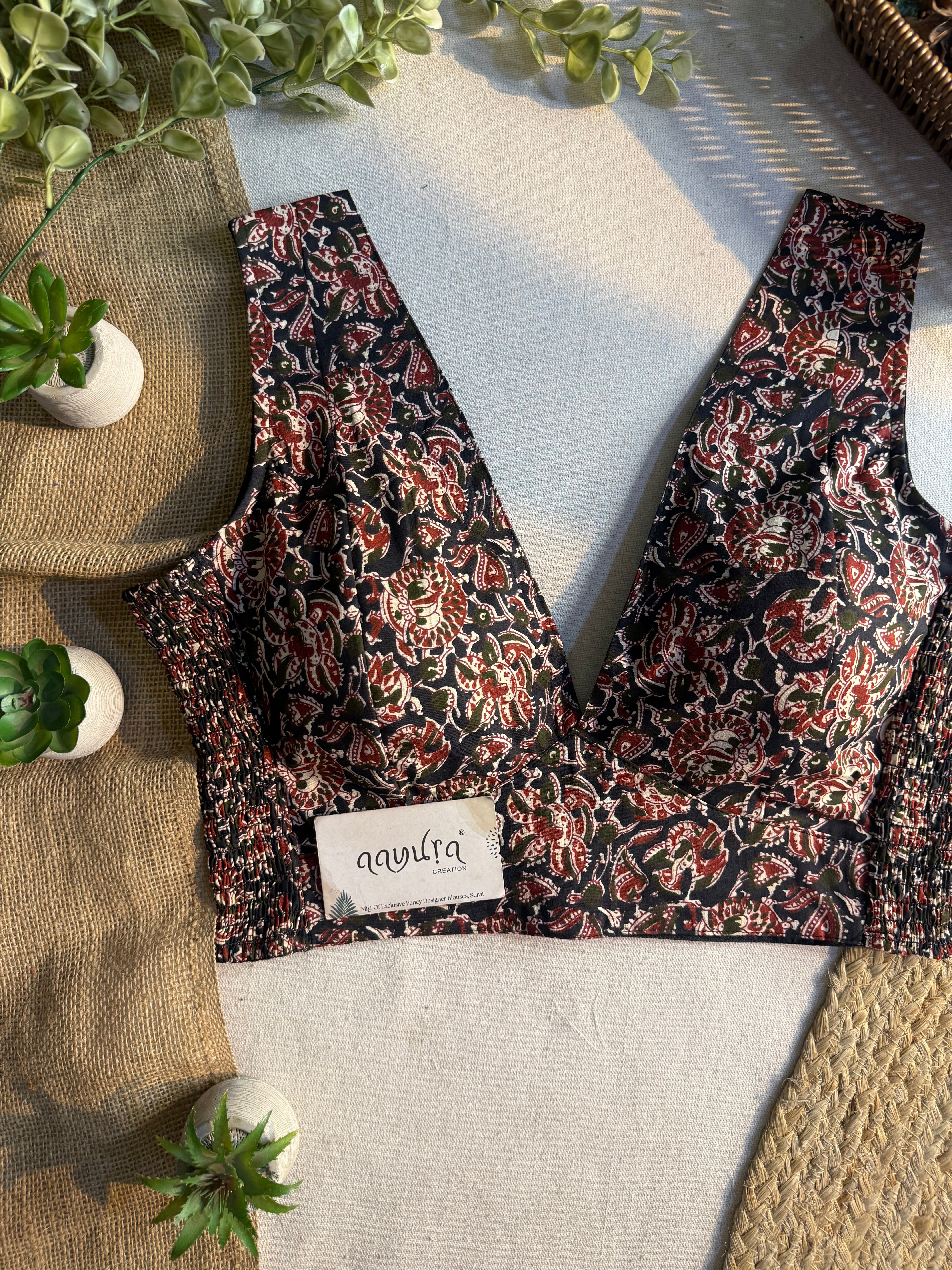 Comfort Fit V Neck Blouse