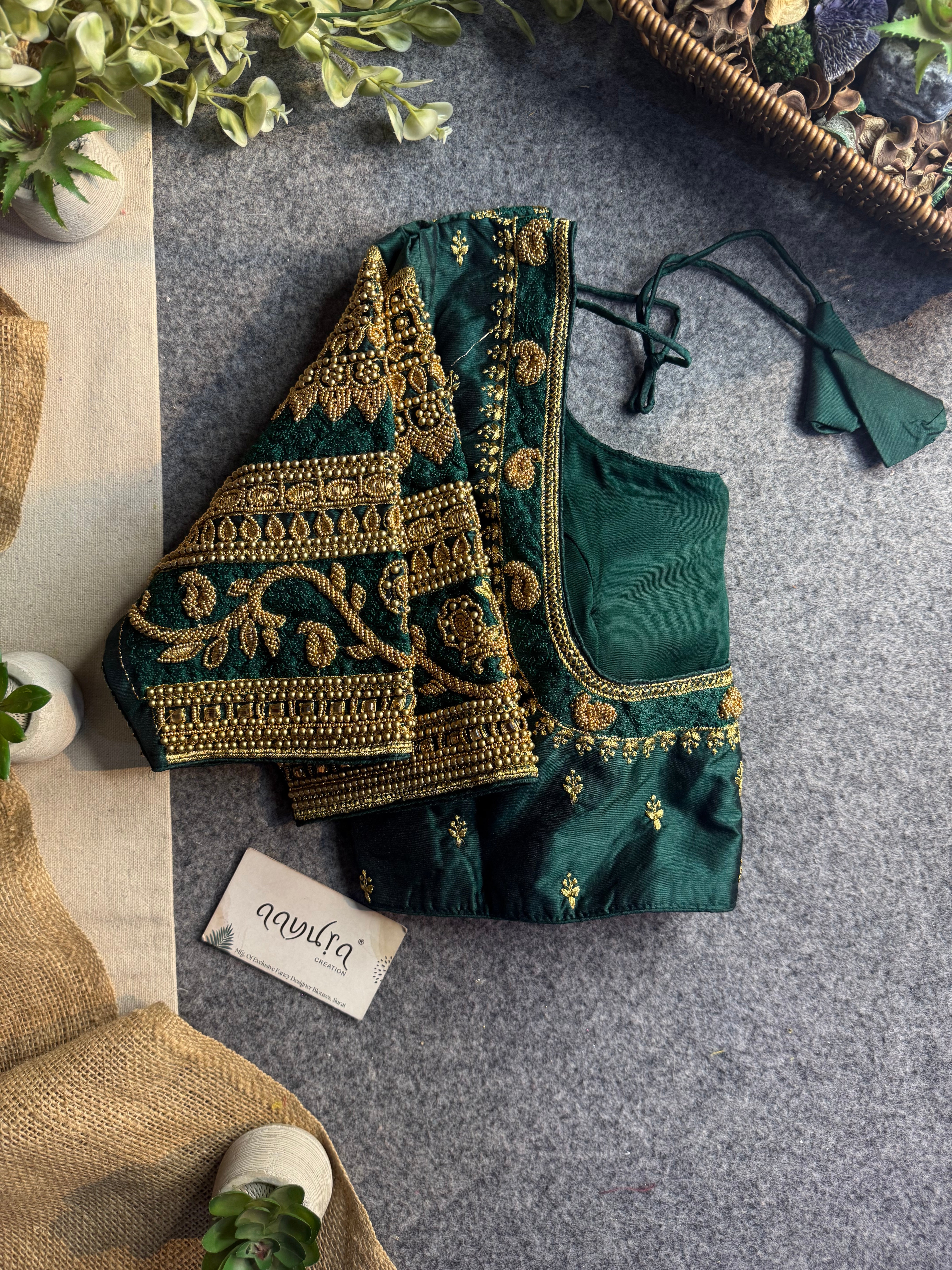 Rajwada Aari Jari Silk Blouse